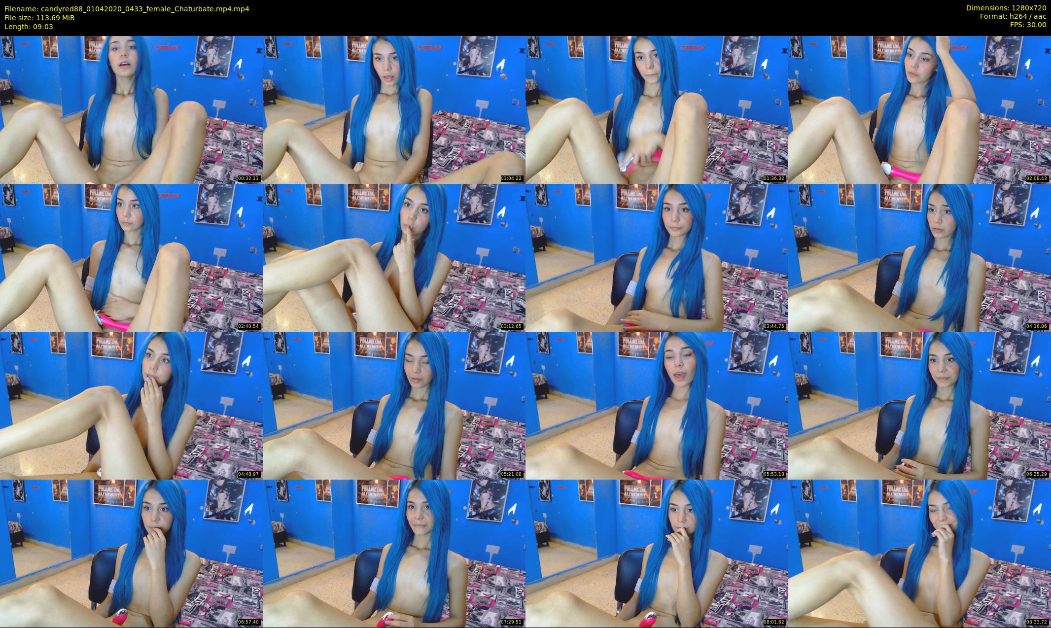 candyred88 — 10 minute Chaturbate female cam show recording, 720p, Apr 1, 2020