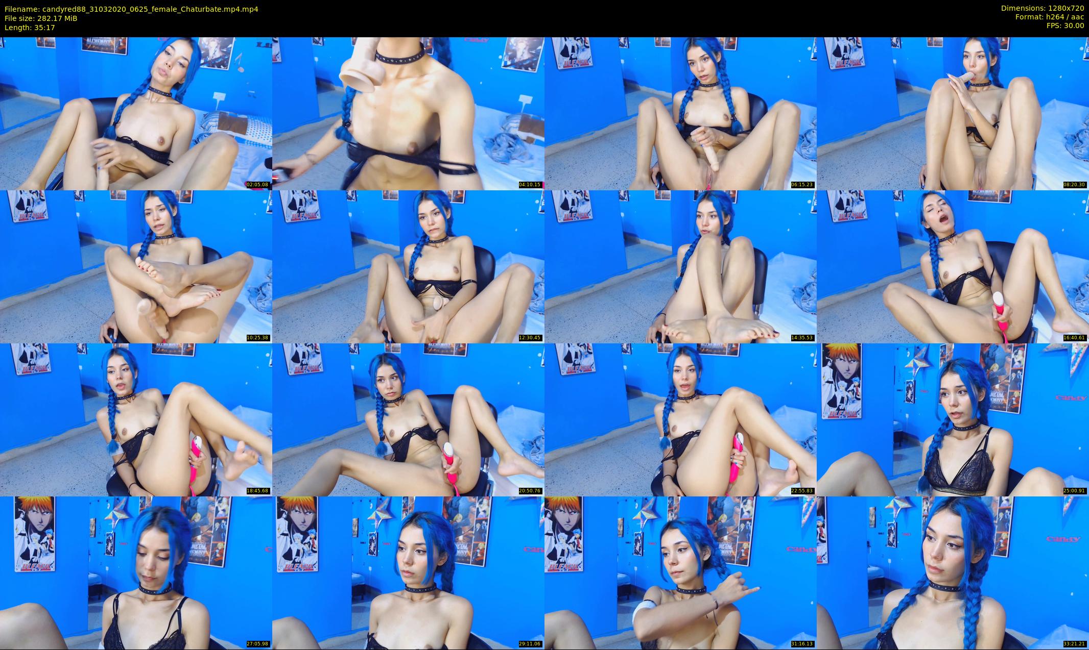 candyred88 — 36 minute Chaturbate female cam show recording, 720p, Mar 31, 2020
