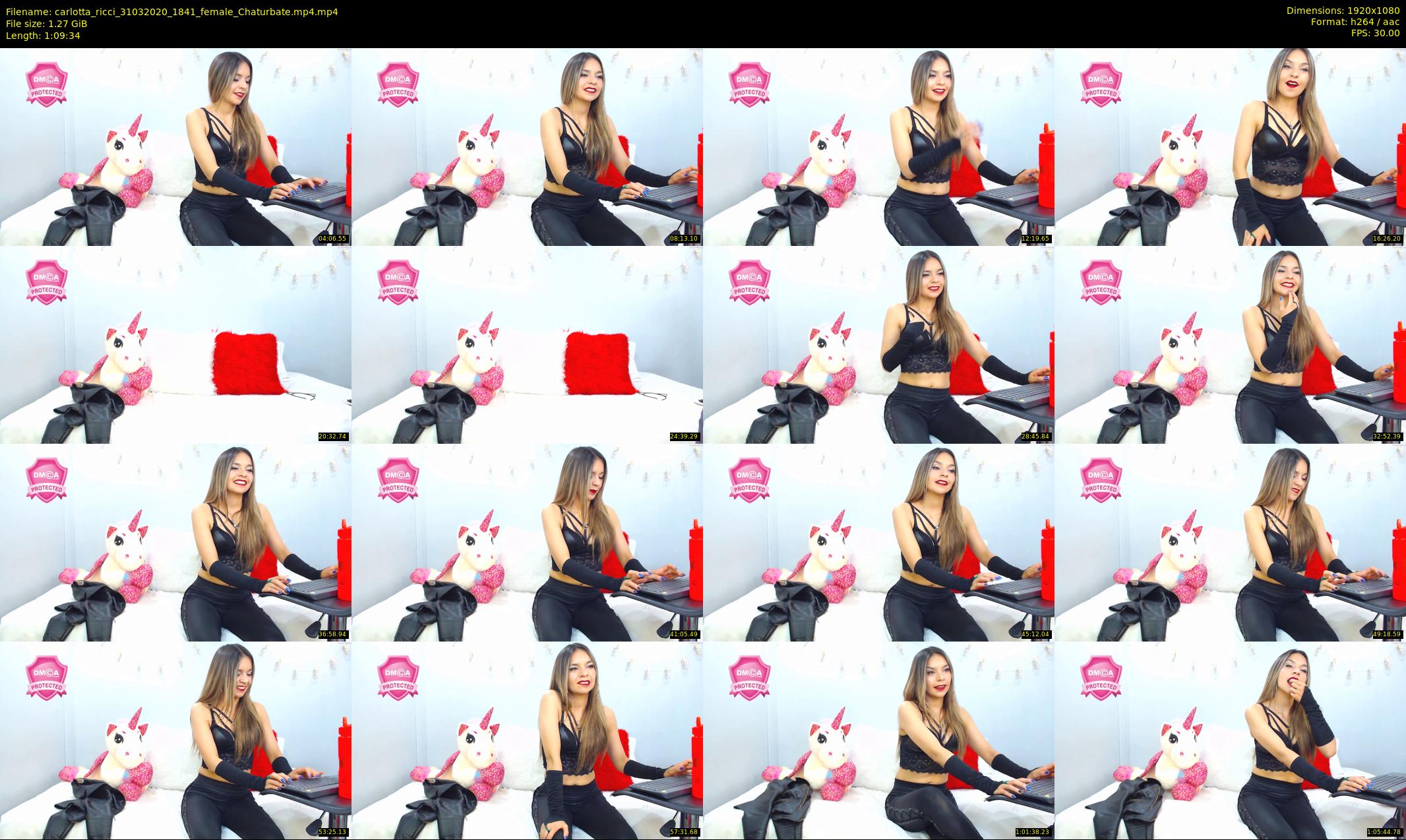 carlotta_ricci — 70 minute Chaturbate female cam show recording, 1080p, Mar 31, 2020