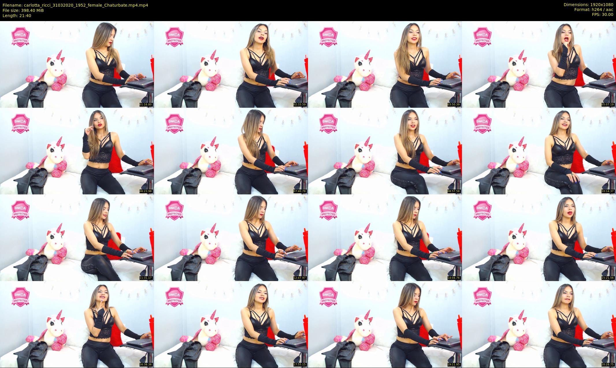 carlotta_ricci — 22 minute Chaturbate female cam show recording, 1080p, Mar 31, 2020