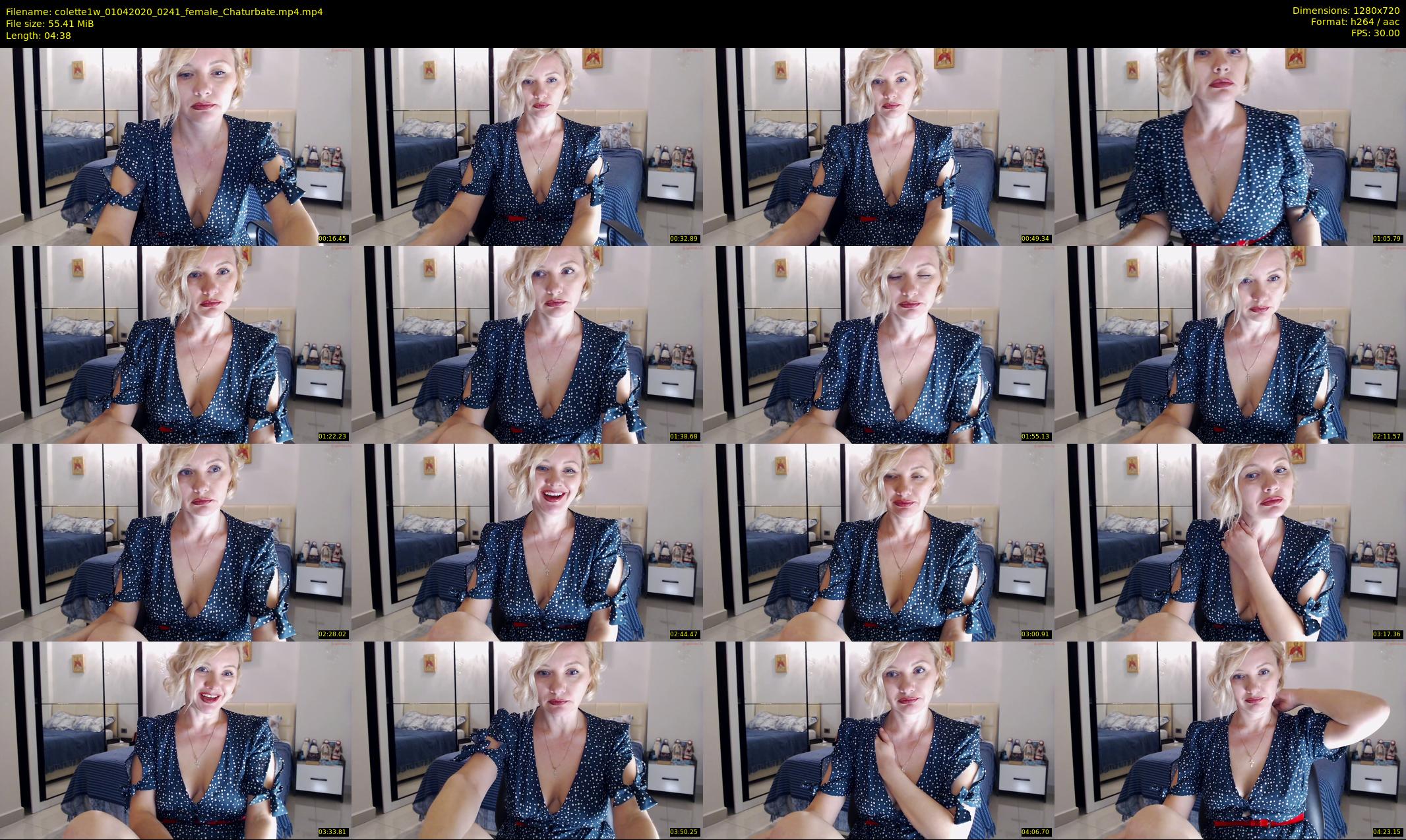 colette1w — 5 minute Chaturbate female cam show recording, 720p, Apr 1, 2020