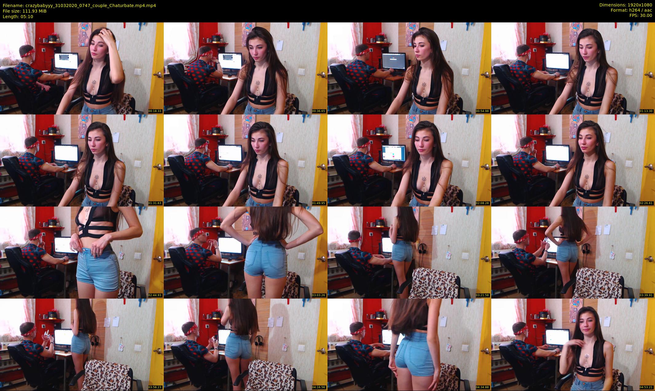 crazybabyyy — 6 minute Chaturbate couple cam show recording, 1080p, Mar 31, 2020