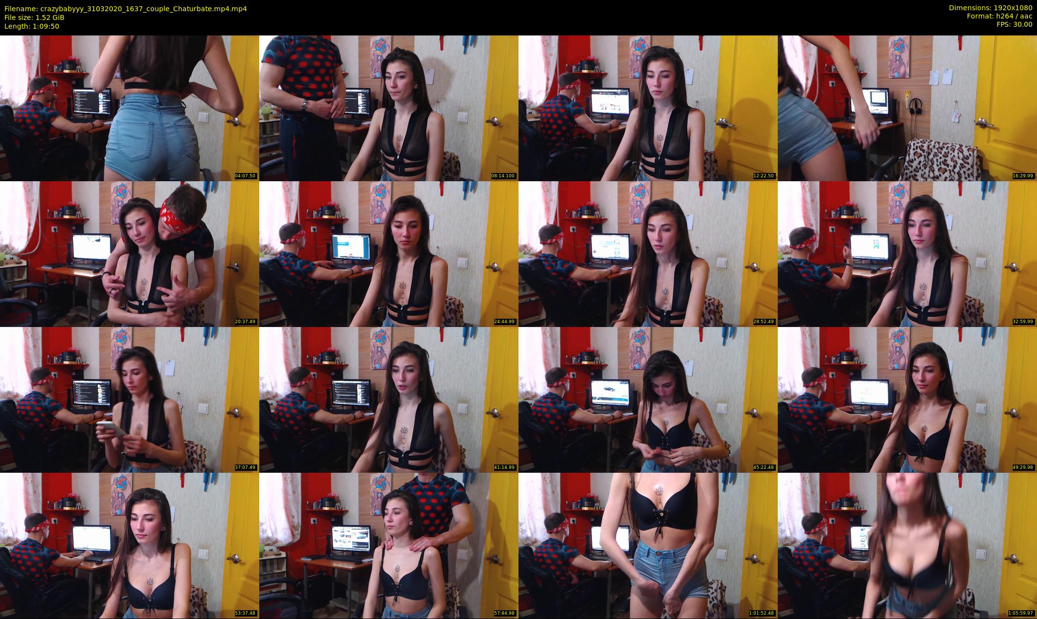 crazybabyyy — 70 minute Chaturbate couple cam show recording, 1080p, Mar 31, 2020