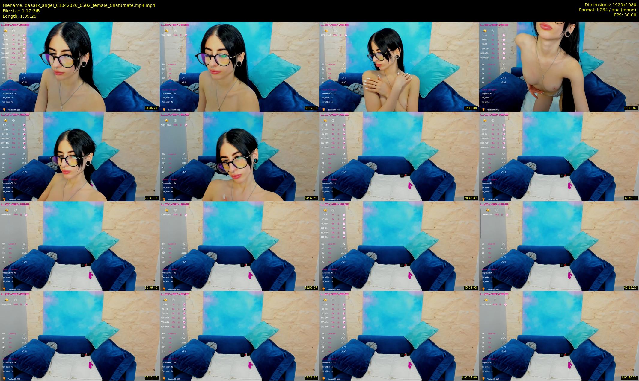 daaark_angel — 70 minute Chaturbate female cam show recording, 1080p, Apr 1, 2020