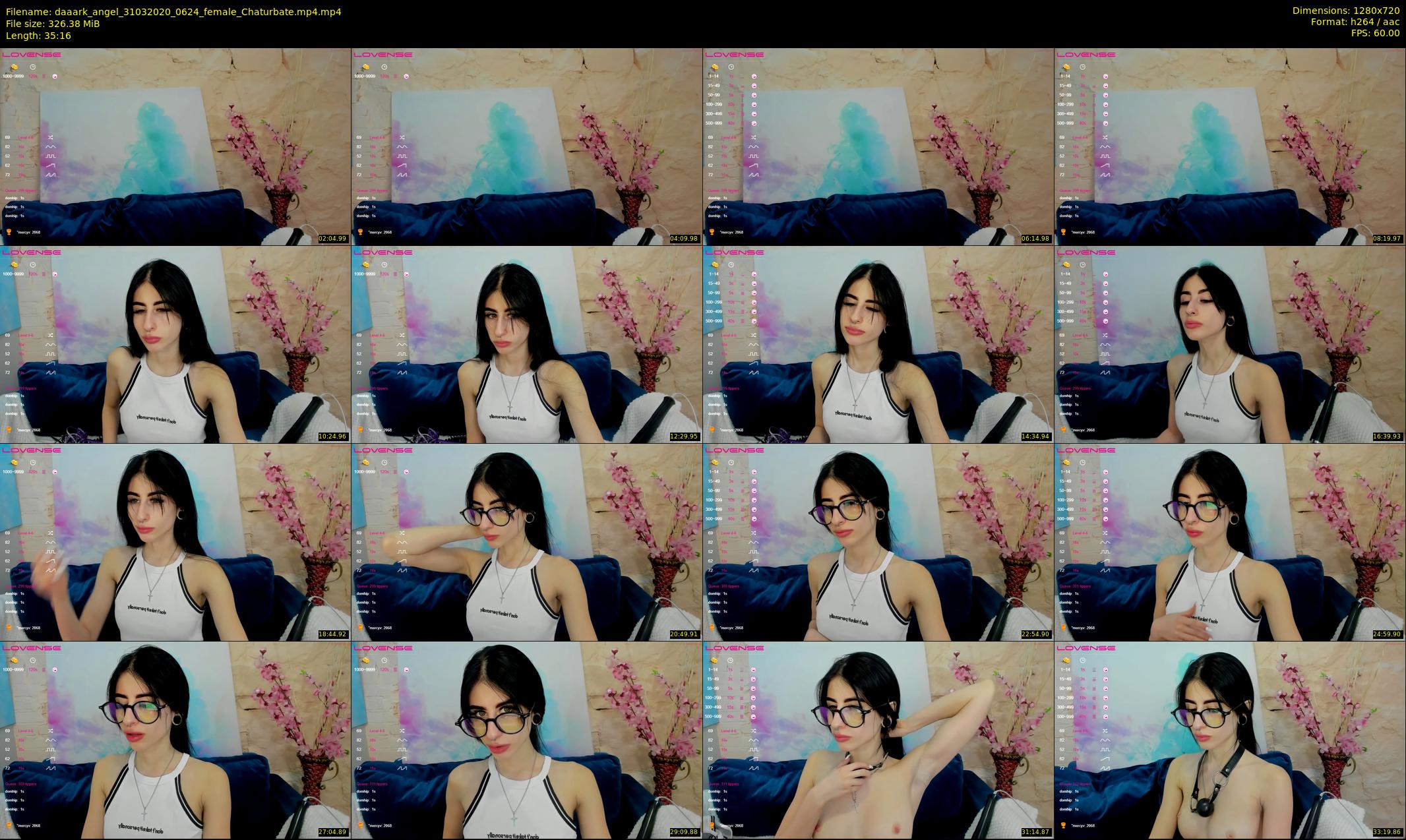 daaark_angel — 36 minute Chaturbate female cam show recording, 720p, Mar 31, 2020