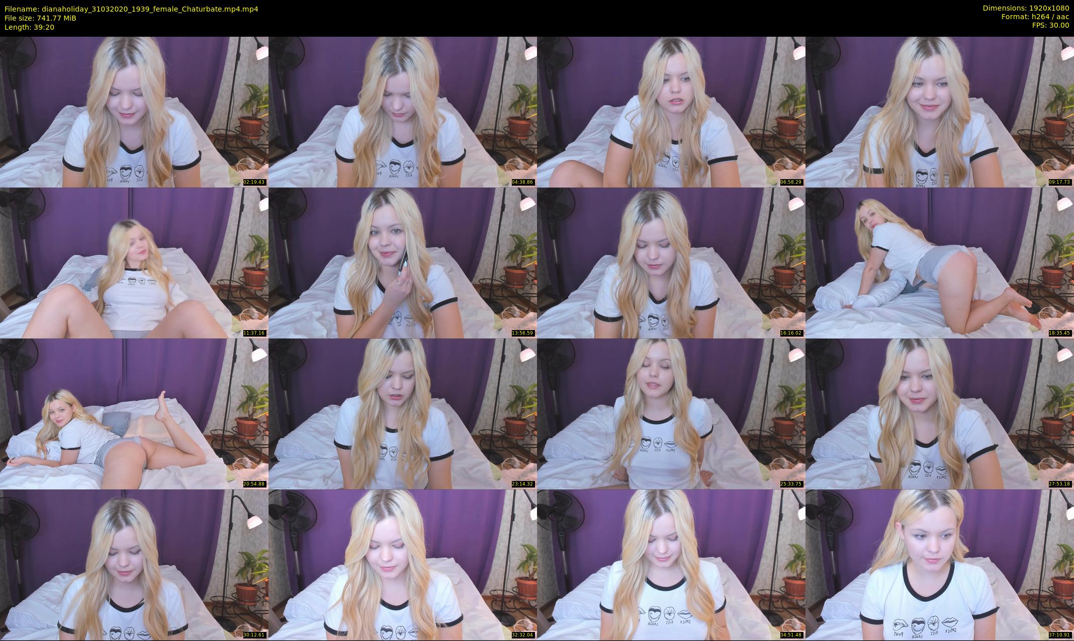 dianaholiday — 40 minute Chaturbate female cam show recording, 1080p, Mar 31, 2020
