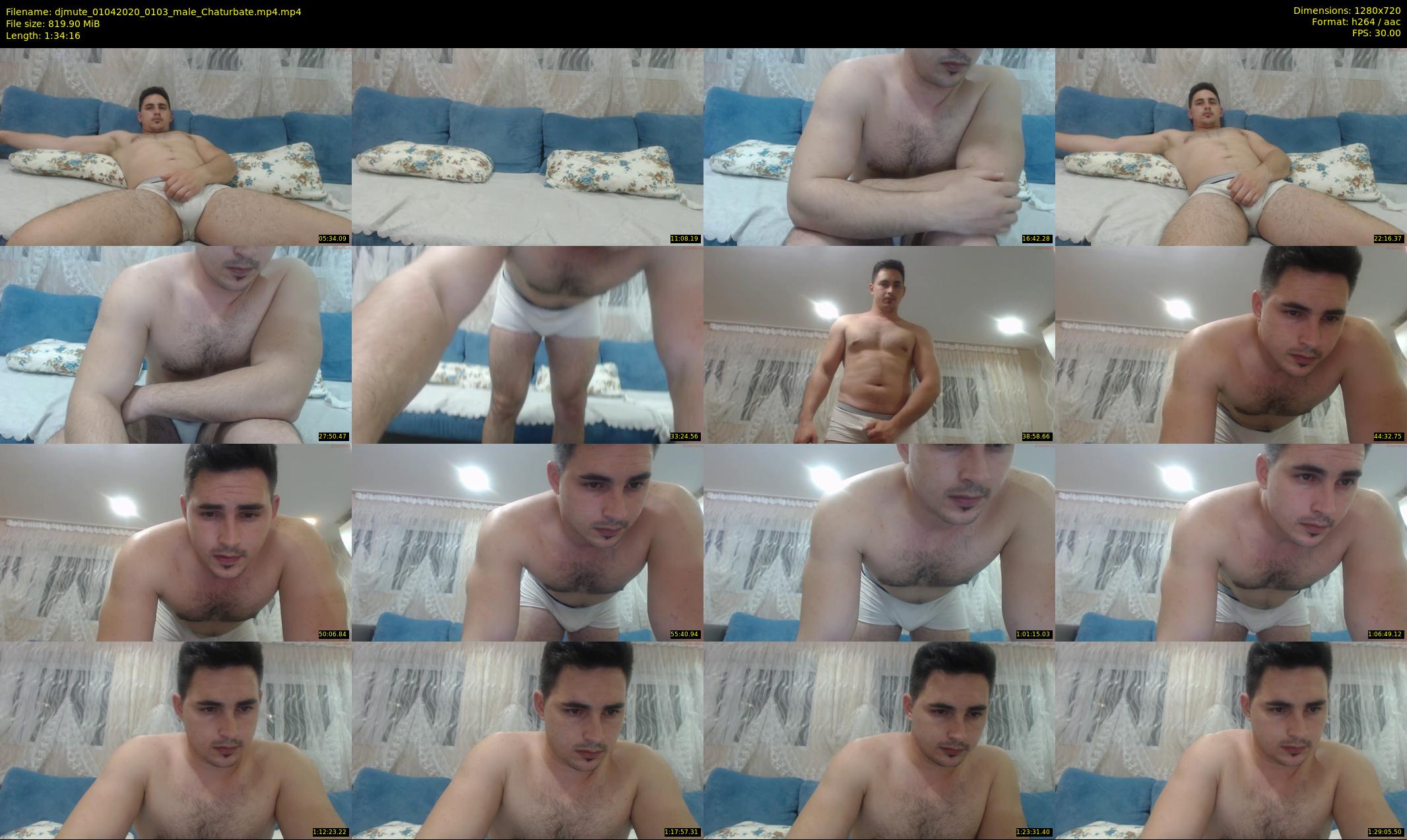 djmute — 95 minute Chaturbate male cam show recording, 720p, Apr 1, 2020