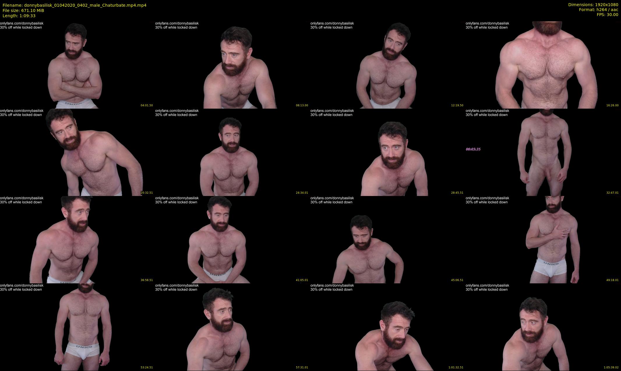 donnybasilisk — 70 minute Chaturbate male cam show recording, 1080p, Apr 1, 2020