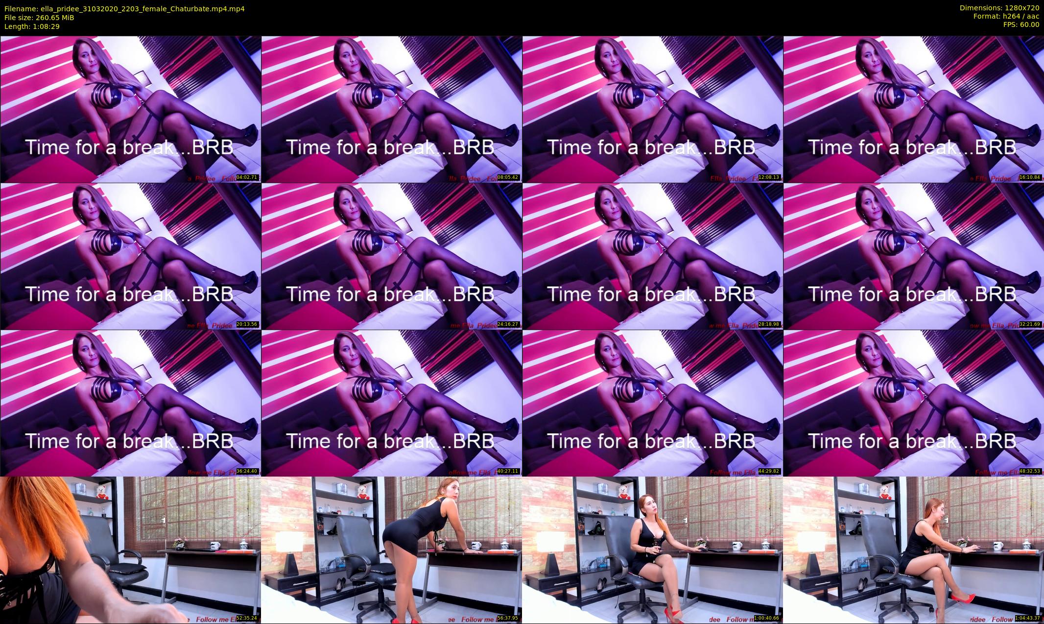 ella_pridee — 69 minute Chaturbate female cam show recording, 720p, Mar 31, 2020