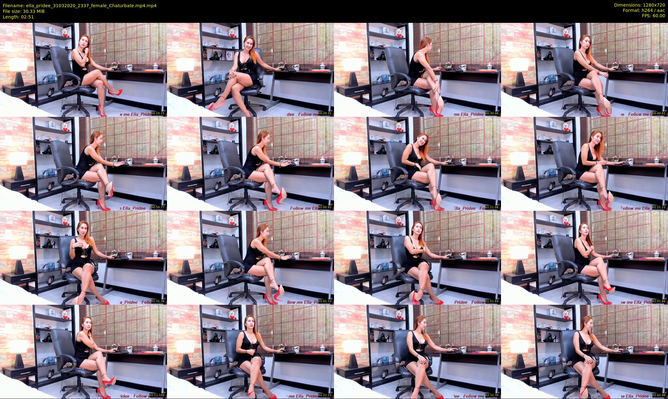 ella_pridee — 3 minute Chaturbate female cam show recording, 720p, Mar 31, 2020