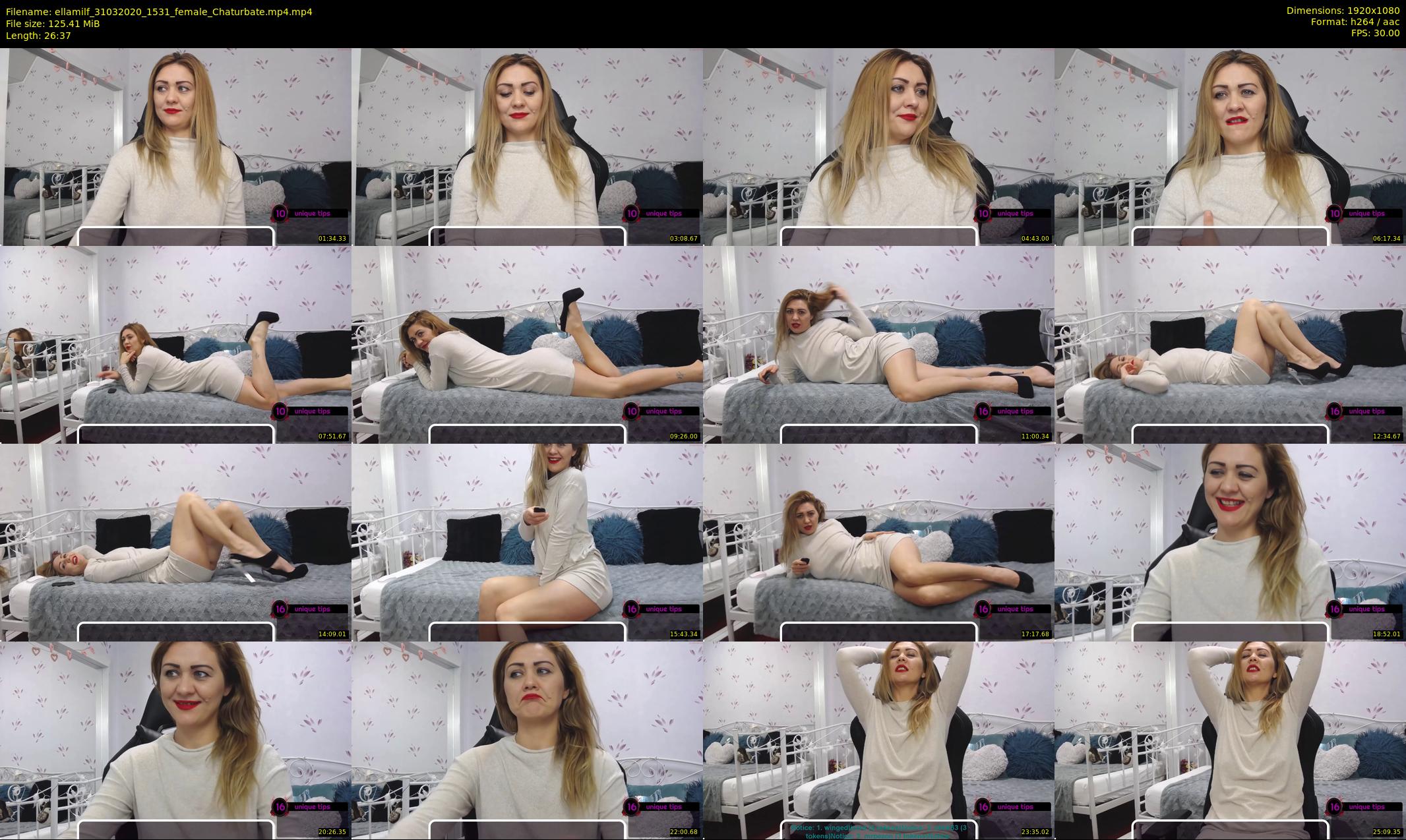 ellamilf — 27 minute Chaturbate female cam show recording, 1080p, Mar 31, 2020