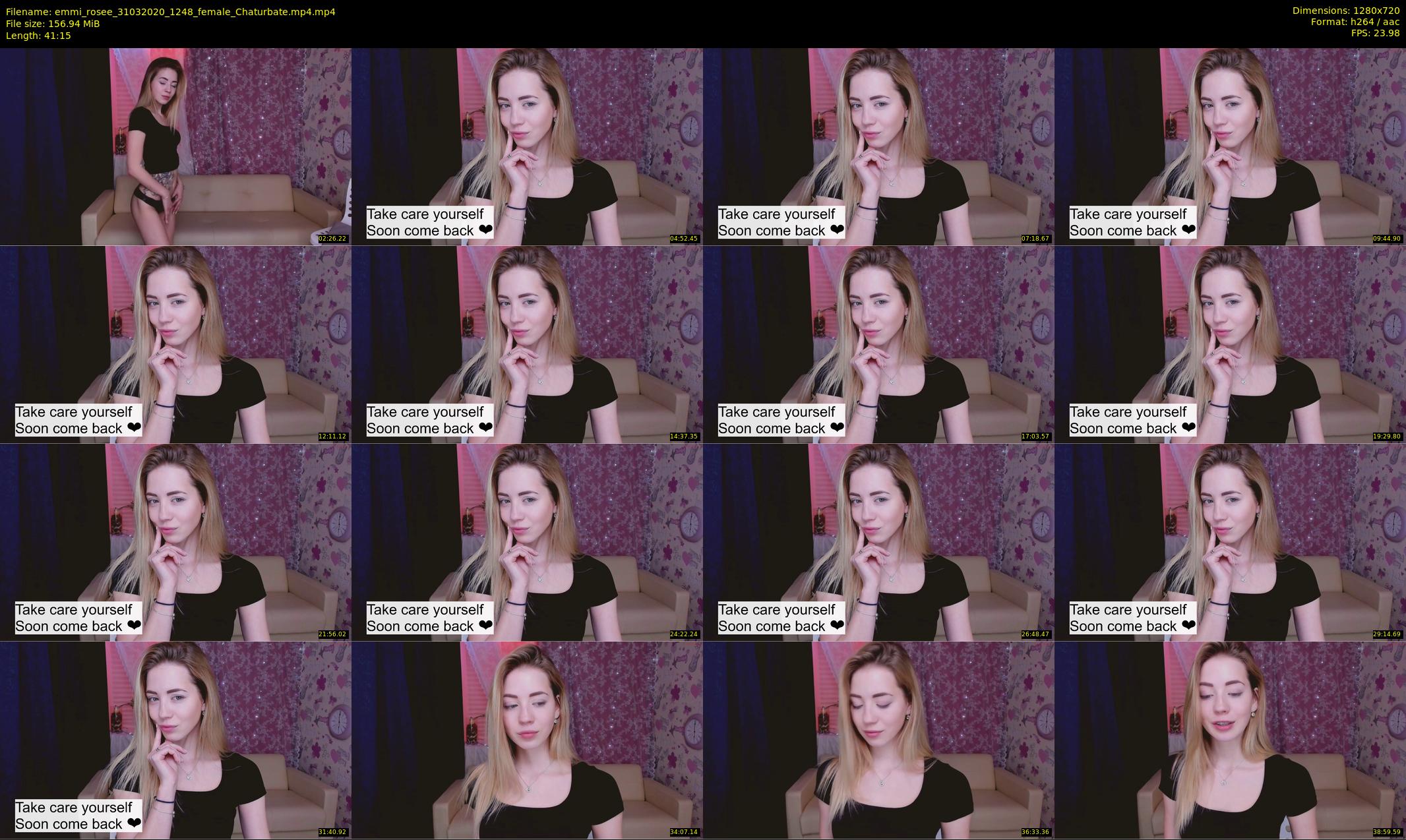 emmi_rosee — 42 minute Chaturbate female cam show recording, 720p, Mar 31, 2020