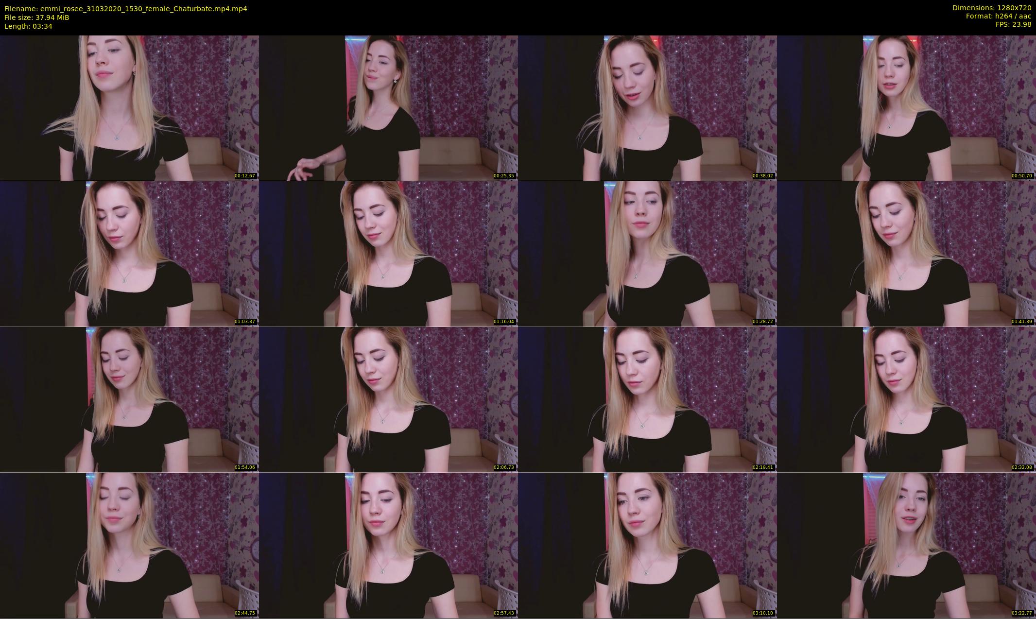 emmi_rosee — 4 minute Chaturbate female cam show recording, 720p, Mar 31, 2020