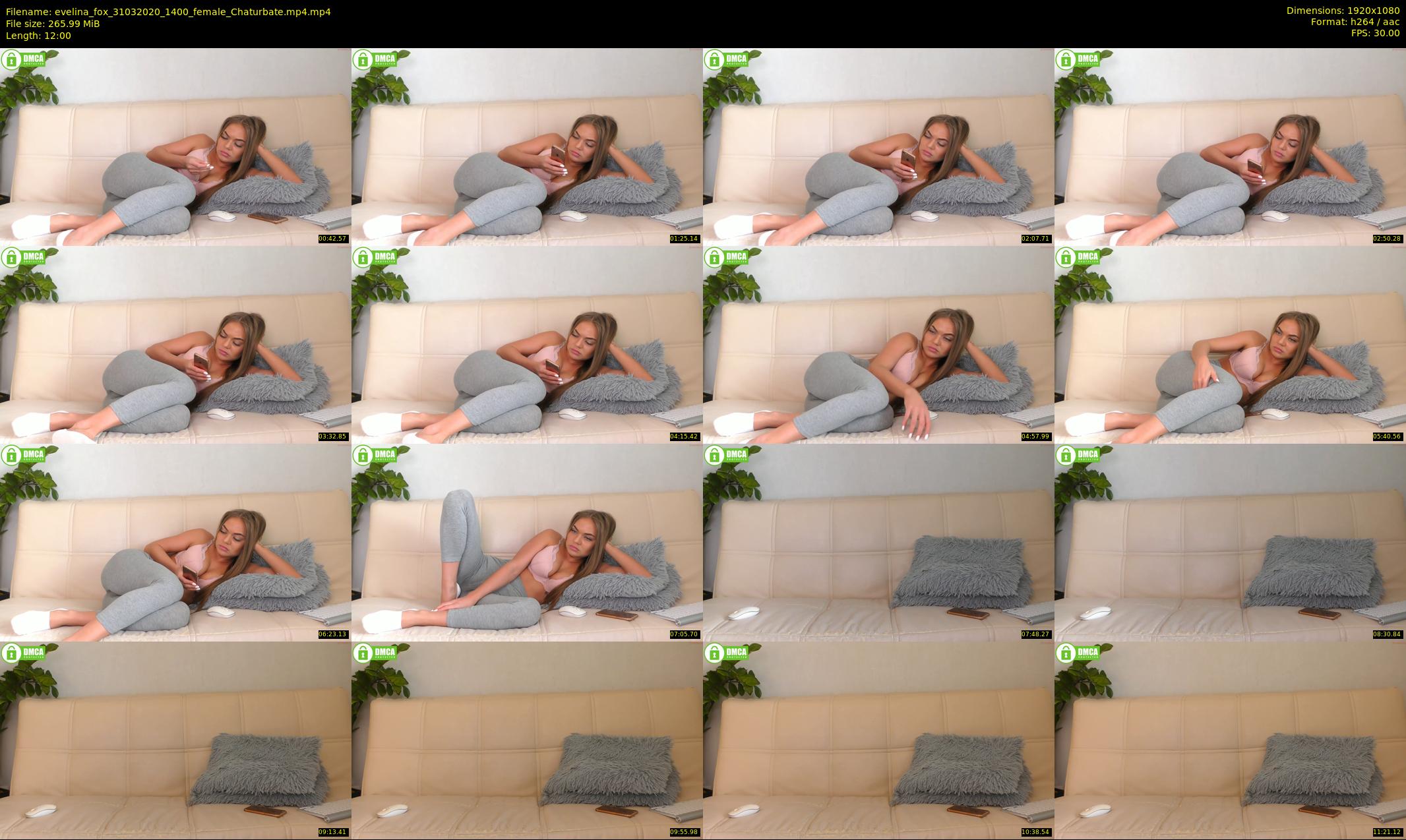 evelina_fox — 12 minute Chaturbate female cam show recording, 1080p, Mar 31, 2020