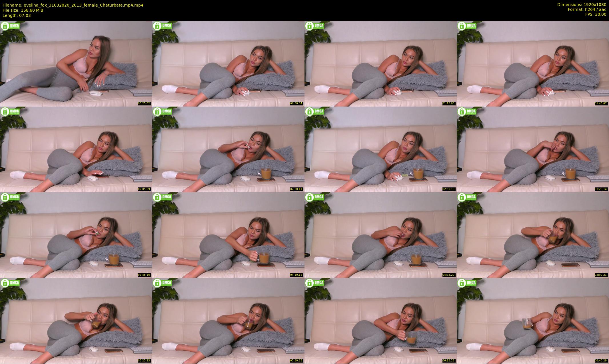 evelina_fox — 8 minute Chaturbate female cam show recording, 1080p, Mar 31, 2020