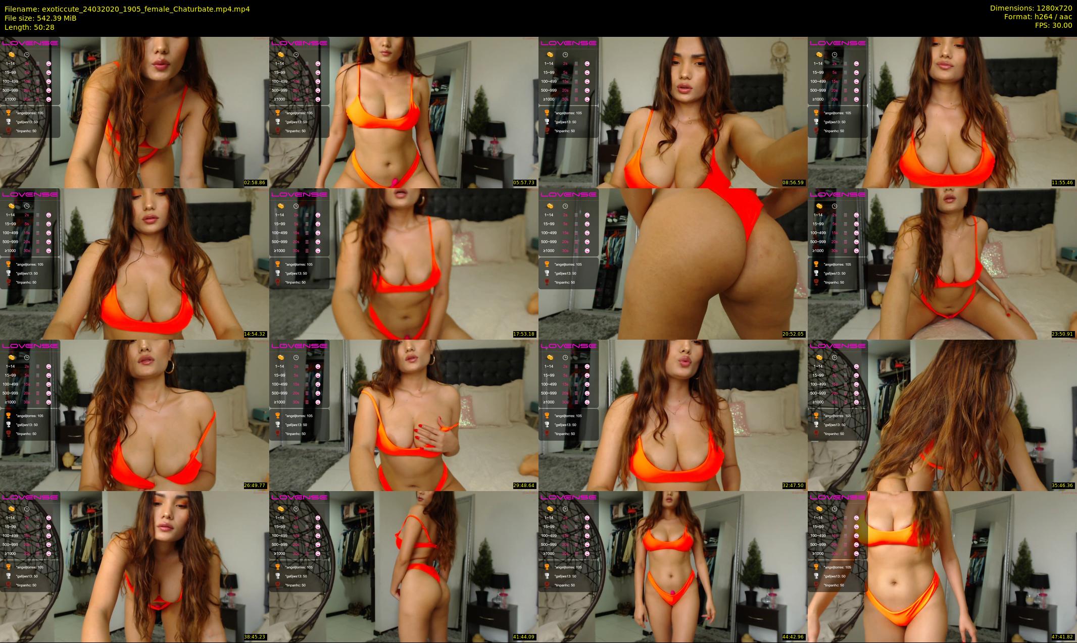 exoticcute — 51 minute Chaturbate female cam show recording, 720p, Mar 24, 2020