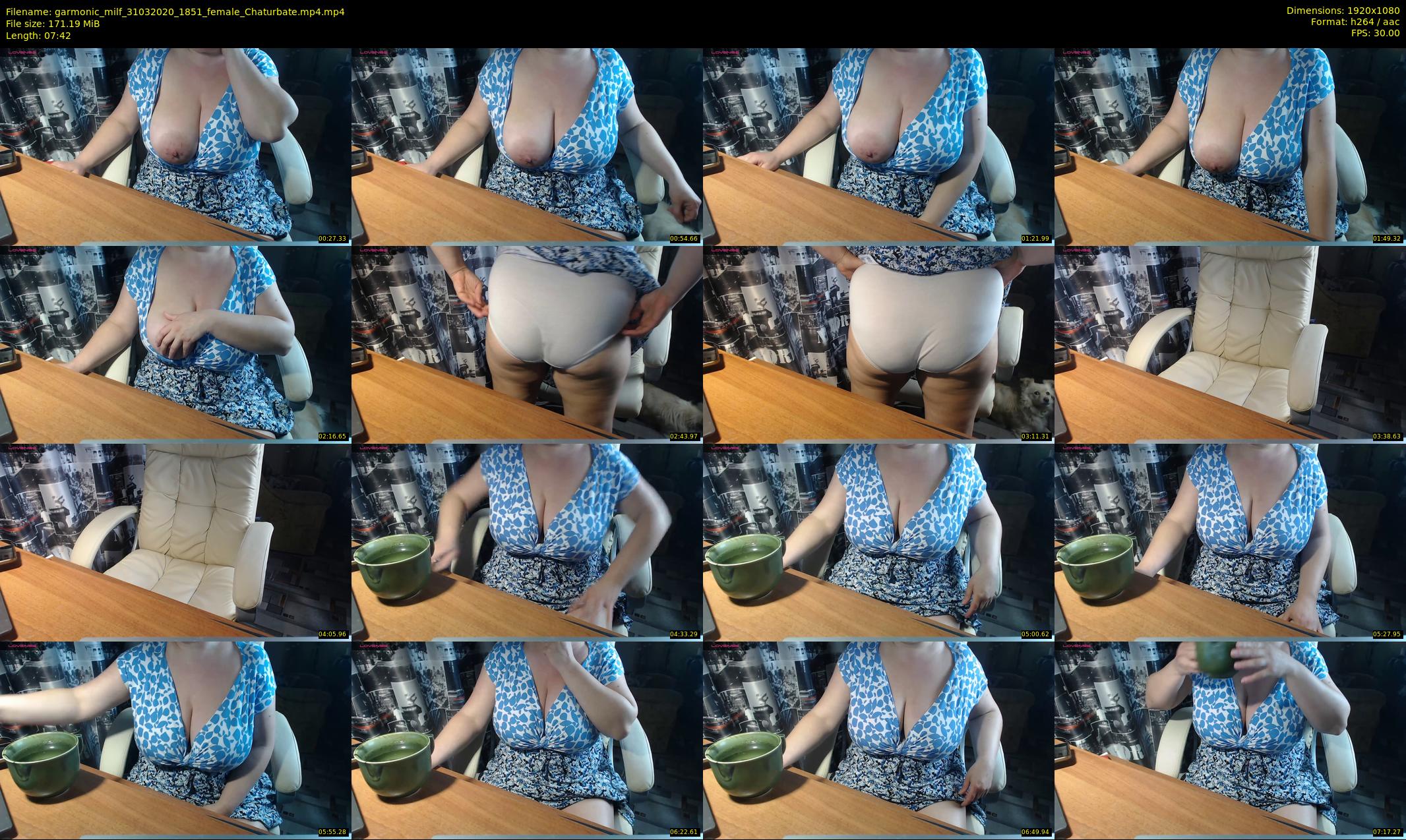 garmonic_milf — 8 minute Chaturbate female cam show recording, 1080p, Mar 31, 2020