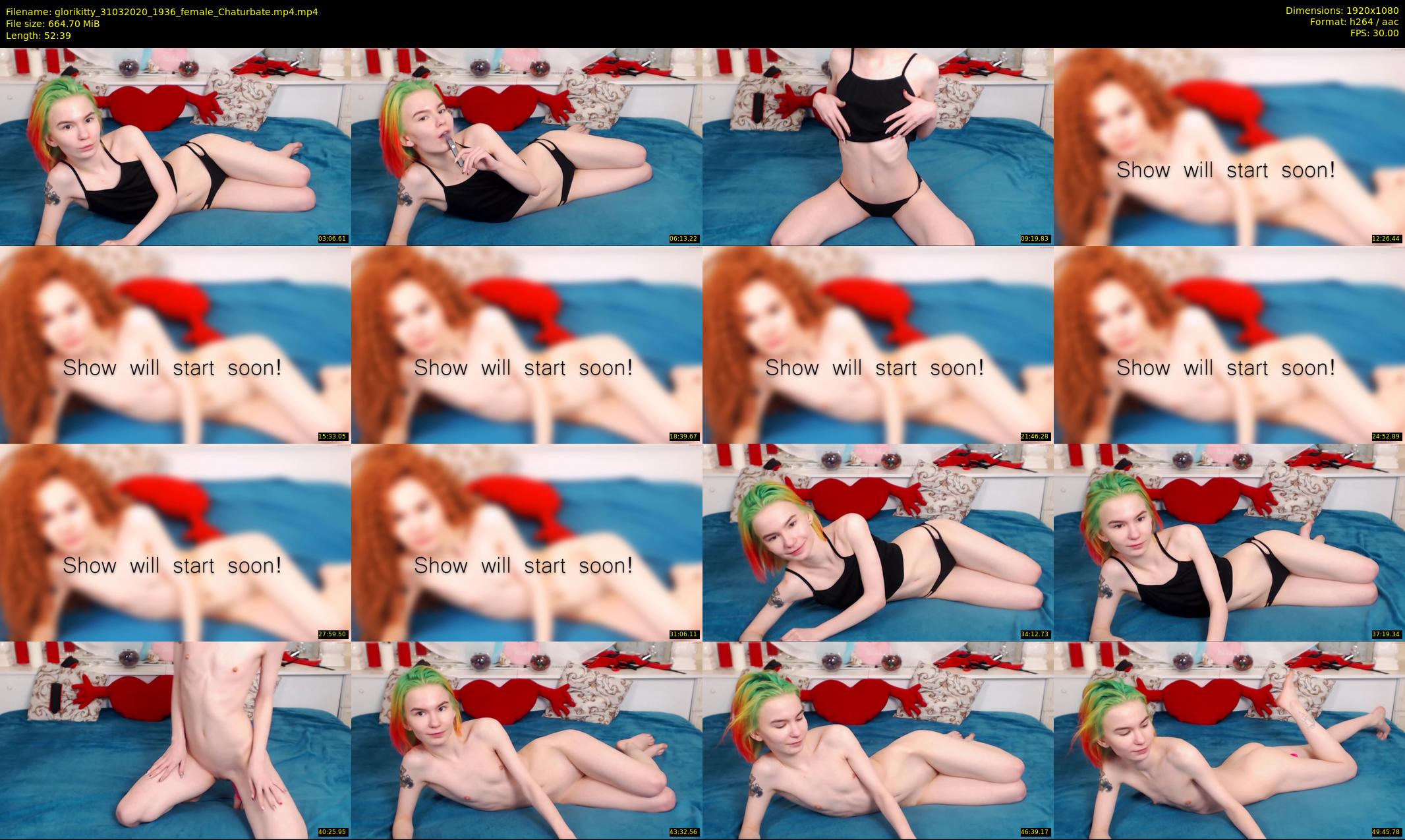 glorikitty — 53 minute Chaturbate female cam show recording, 1080p, Mar 31, 2020