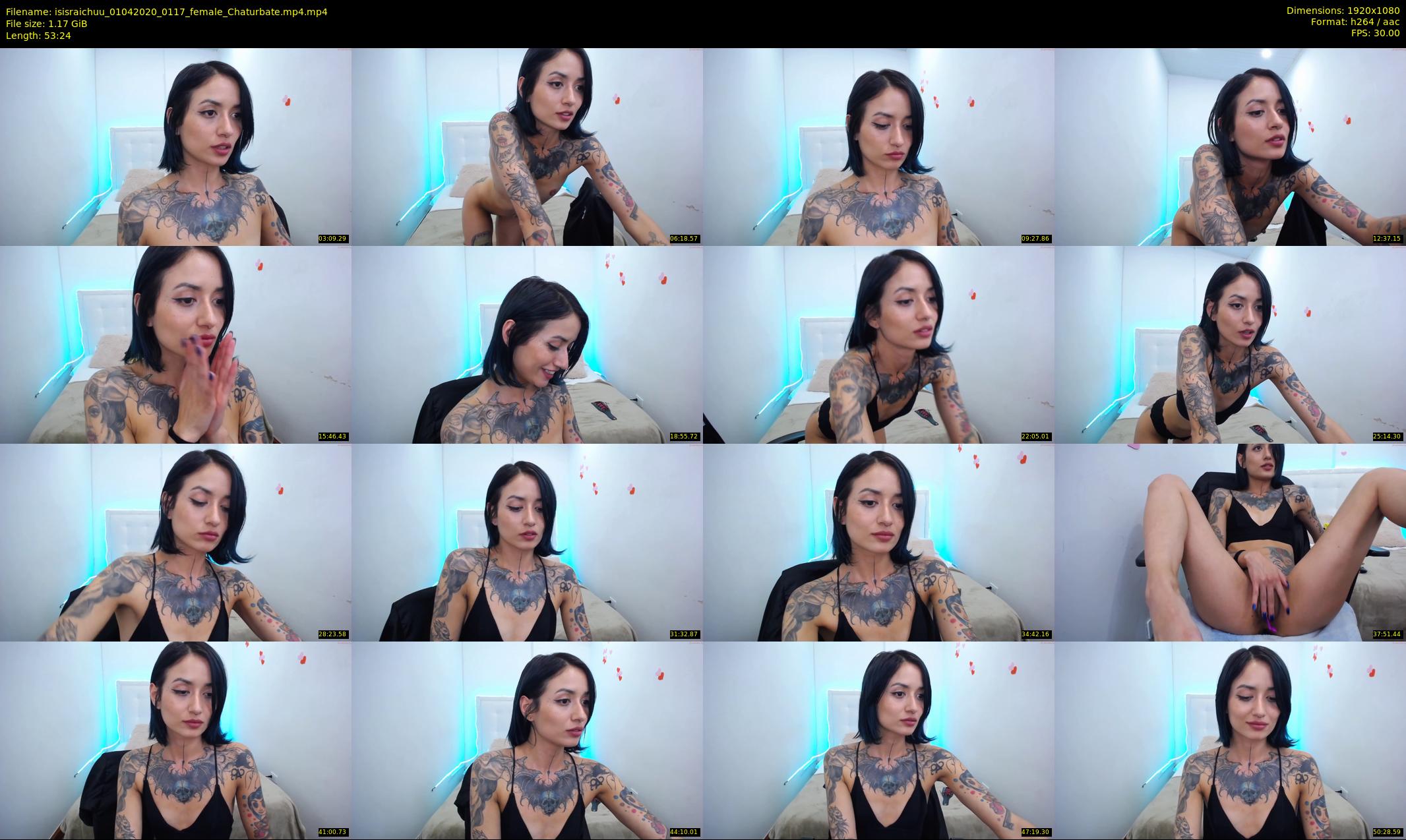 isisraichuu — 54 minute Chaturbate female cam show recording, 1080p, Apr 1, 2020