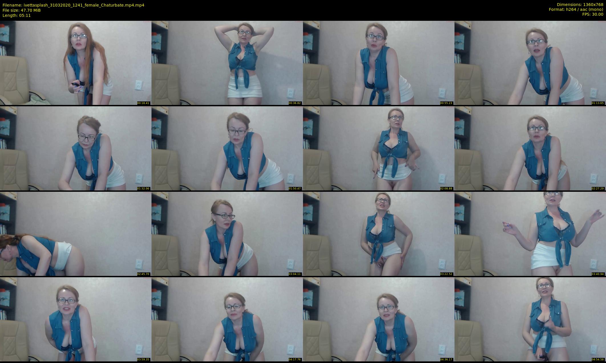 ivettasplash — 6 minute Chaturbate female cam show recording, 720p, Mar 31, 2020
