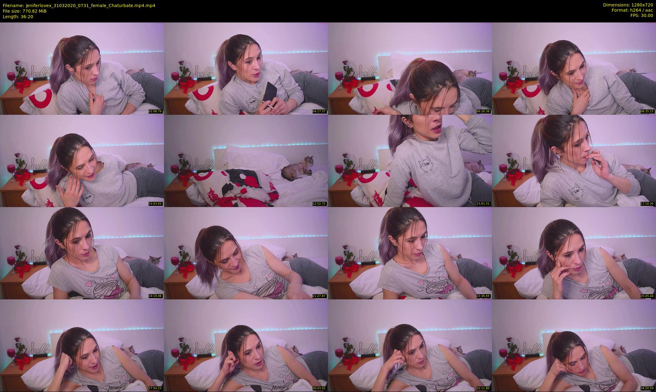 jeniferlovex — 37 minute Chaturbate female cam show recording, 720p, Mar 31, 2020