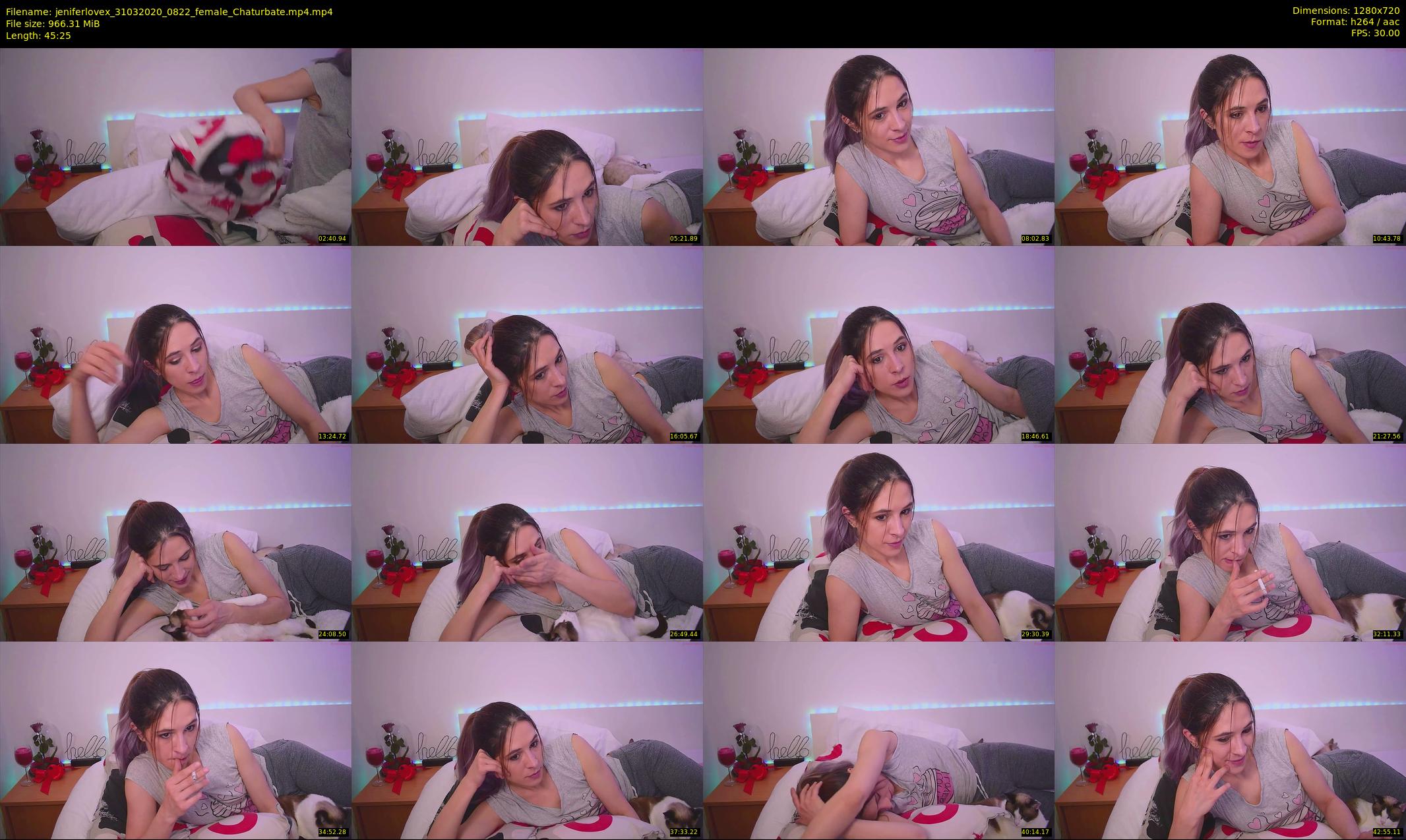 jeniferlovex — 46 minute Chaturbate female cam show recording, 720p, Mar 31, 2020