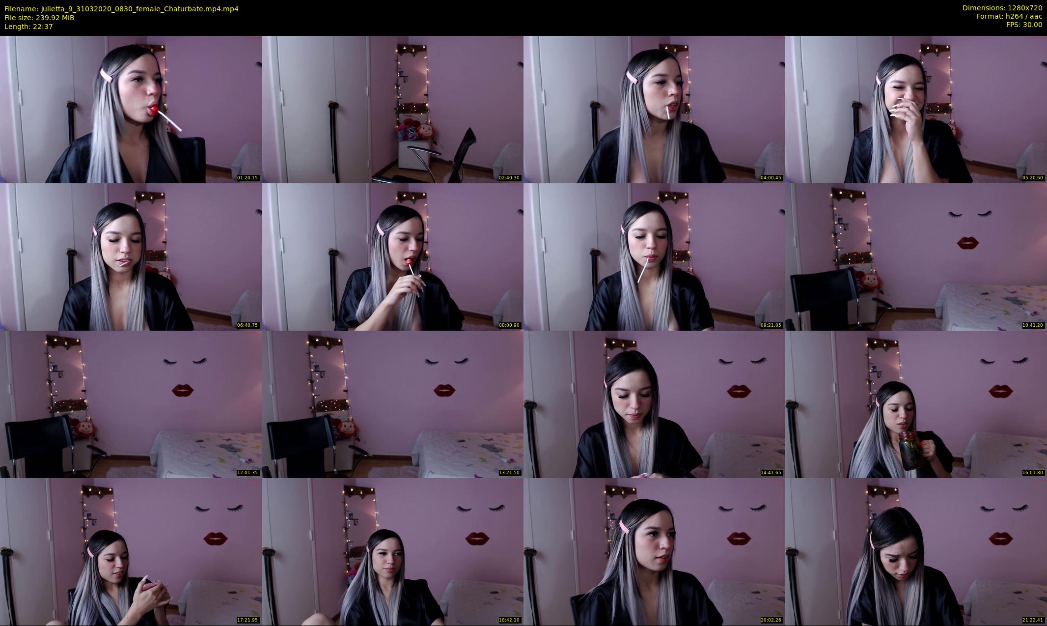 julietta_9 — 23 minute Chaturbate female cam show recording, 720p, Mar 31, 2020
