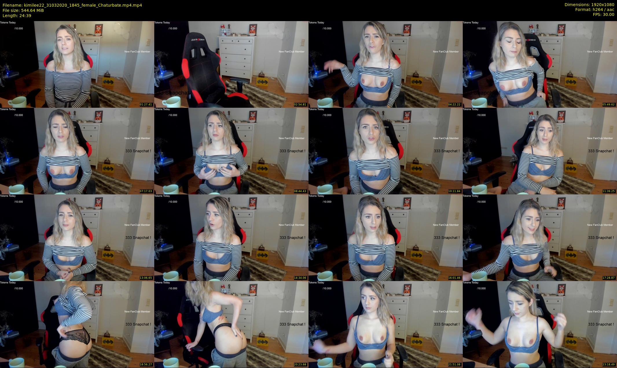 kimilee22 — 25 minute Chaturbate female cam show recording, 1080p, Mar 31, 2020