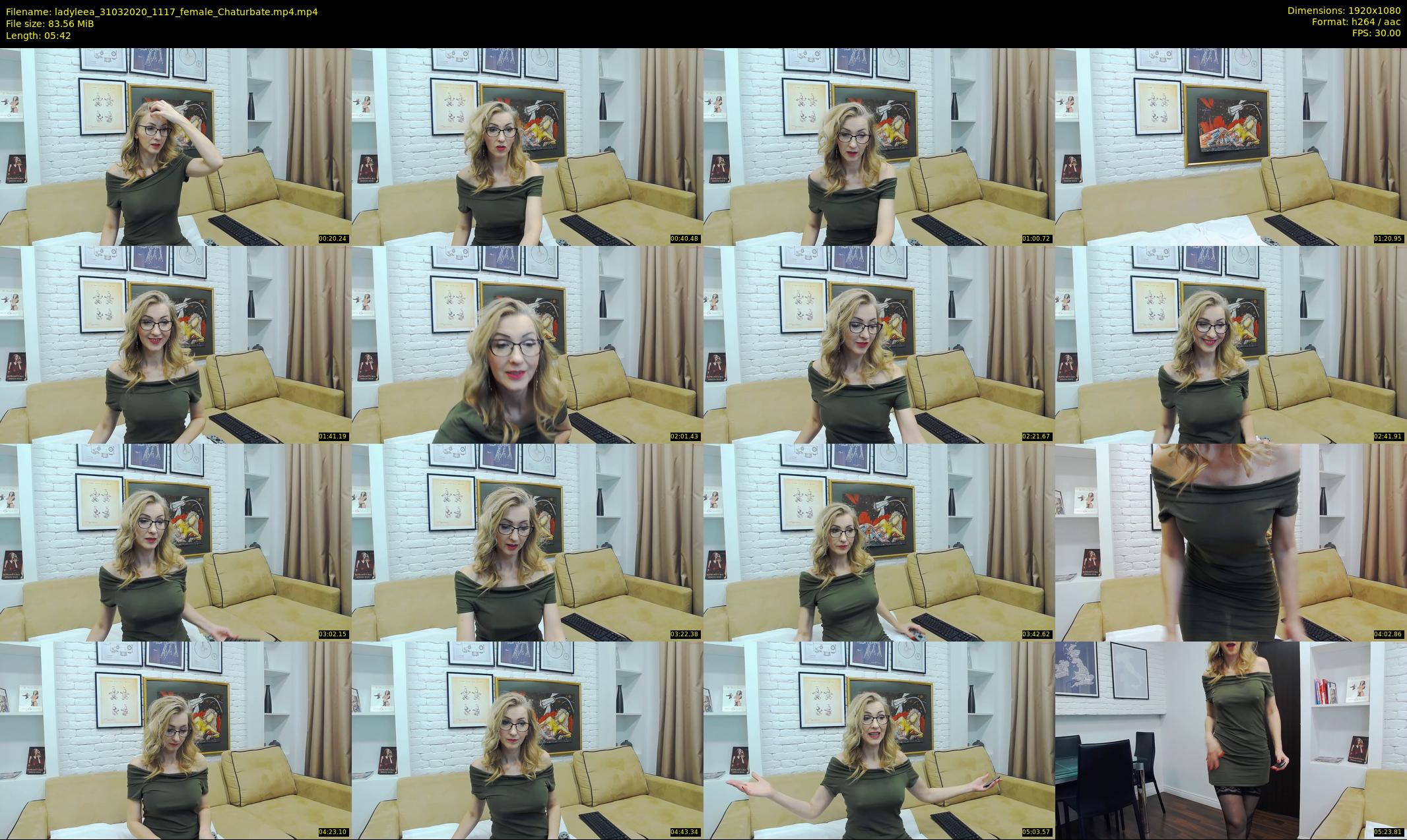 ladyleea — 6 minute Chaturbate female cam show recording, 1080p, Mar 31, 2020