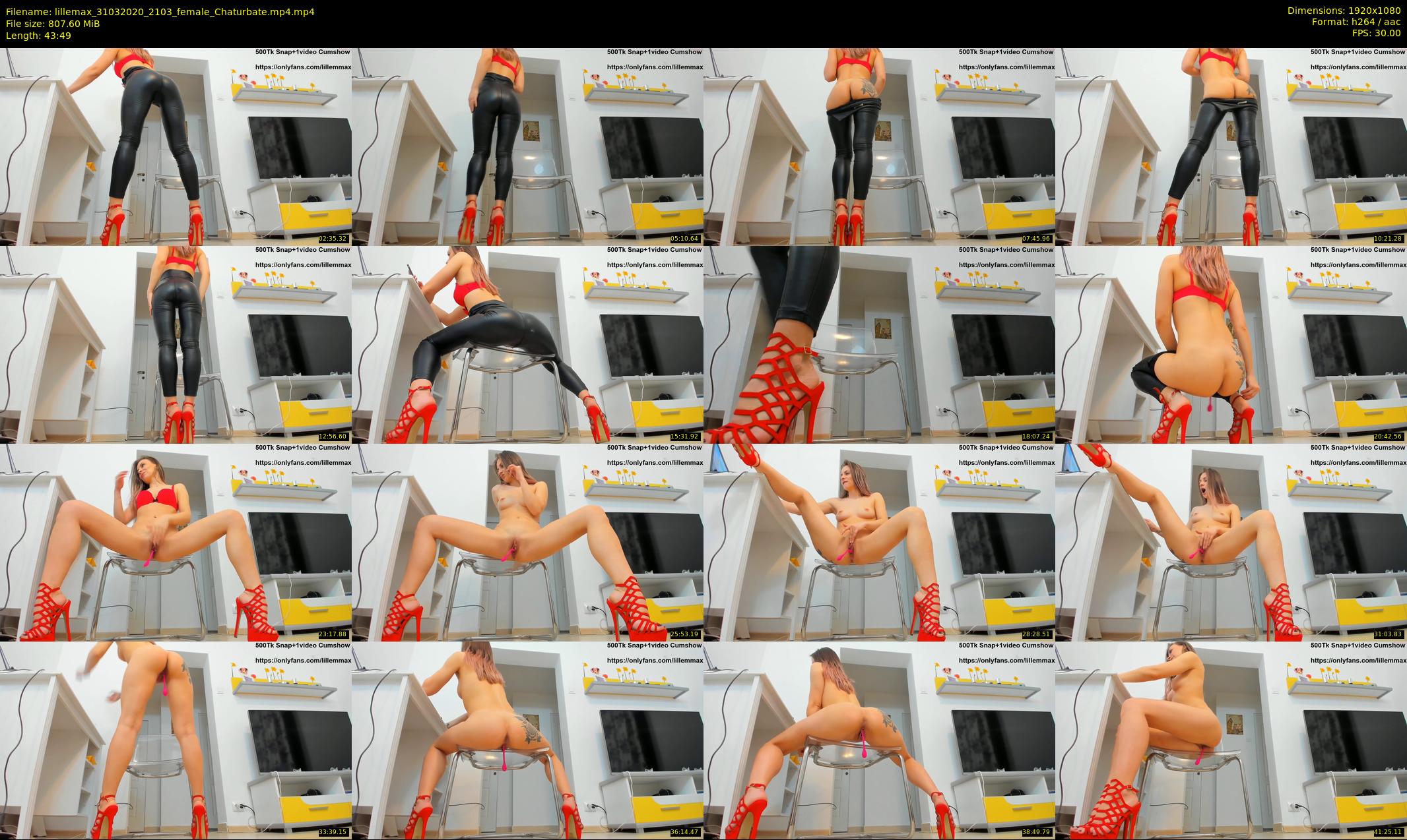 lillemax — 44 minute Chaturbate female cam show recording, 1080p, Mar 31, 2020