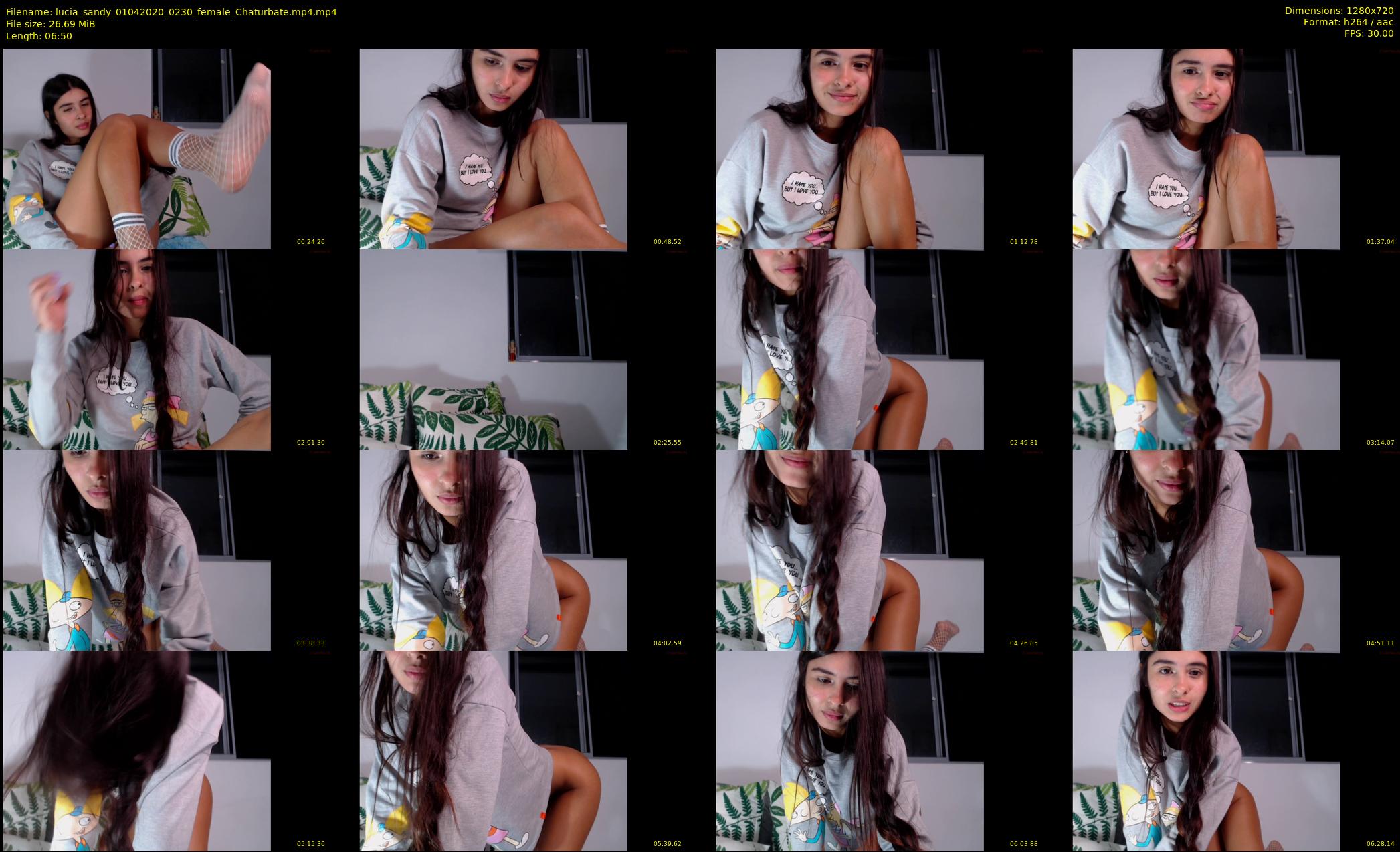 lucia_sandy — 7 minute Chaturbate female cam show recording, 720p, Apr 1, 2020
