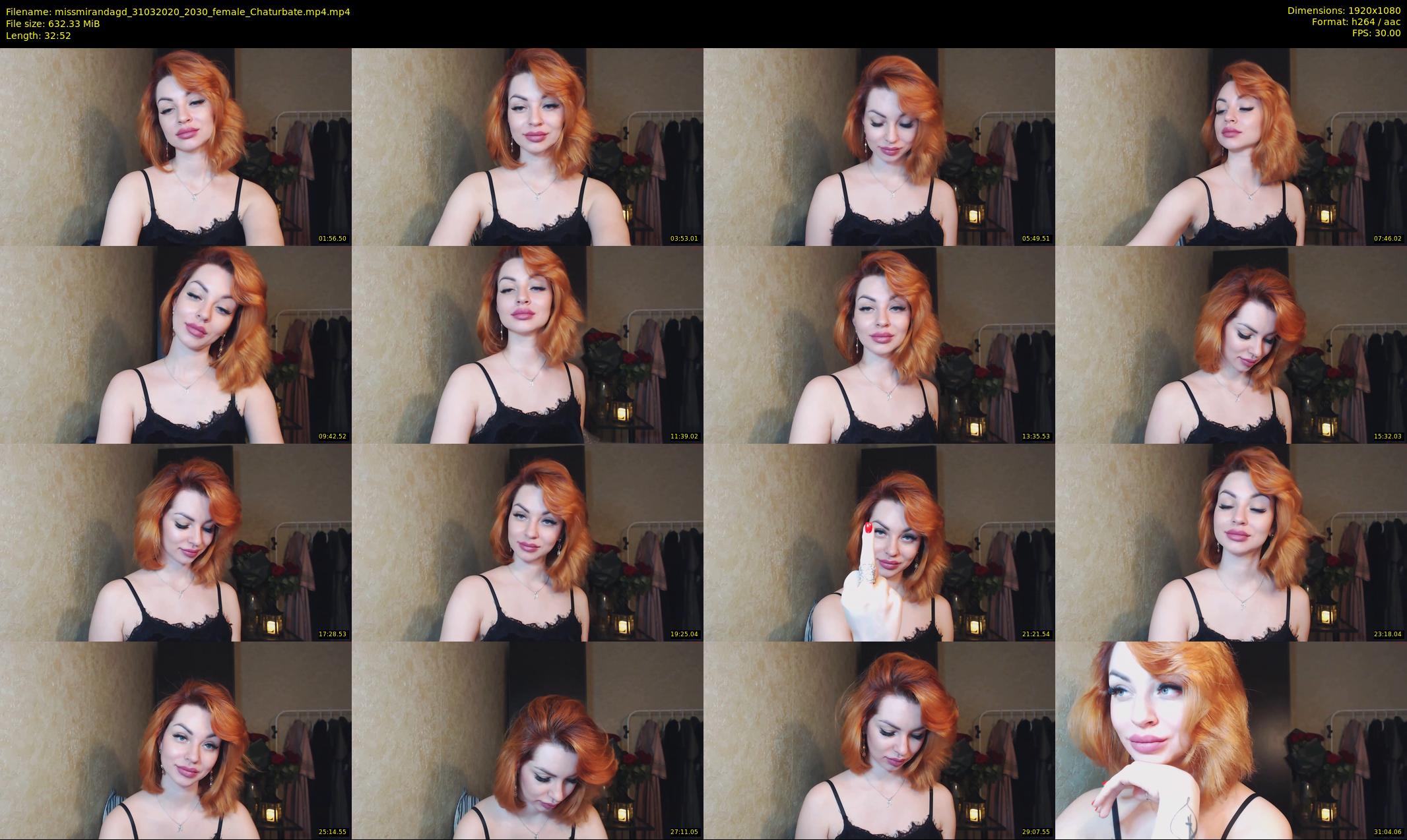 missmirandagd — 33 minute Chaturbate female cam show recording, 1080p, Mar 31, 2020