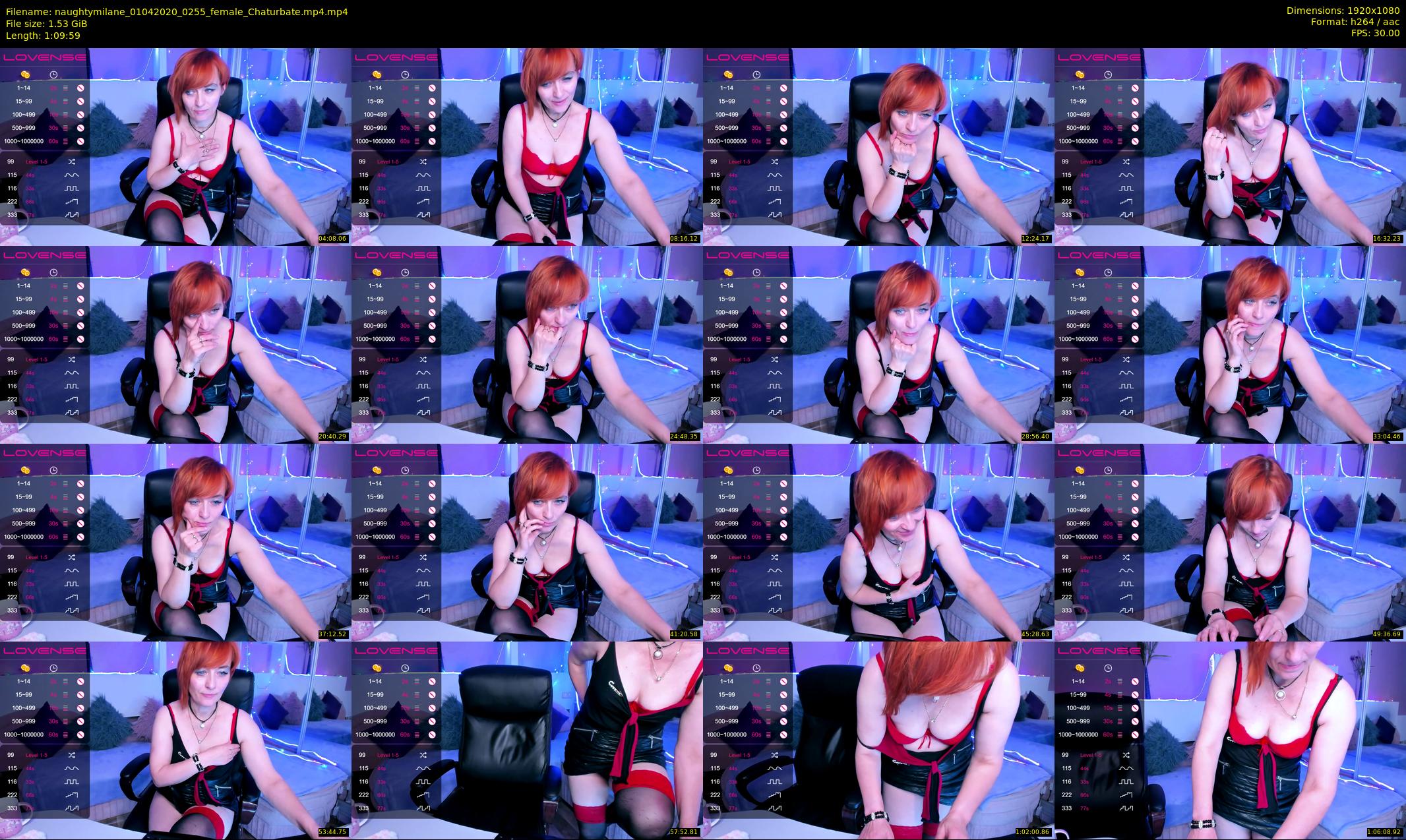 naughtymilane — 70 minute Chaturbate female cam show recording, 1080p, Apr 1, 2020