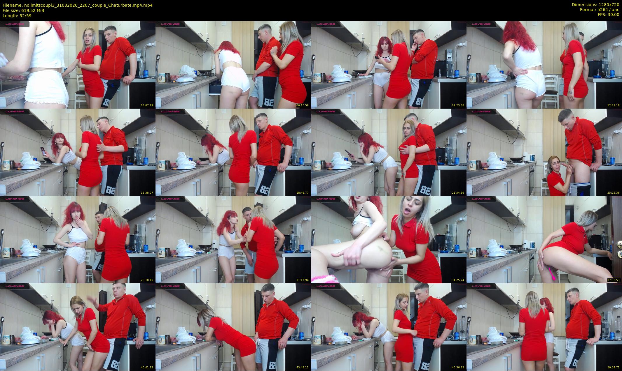 nolimitscoupl3 — 53 minute Chaturbate couple cam show recording, 720p, Mar 31, 2020