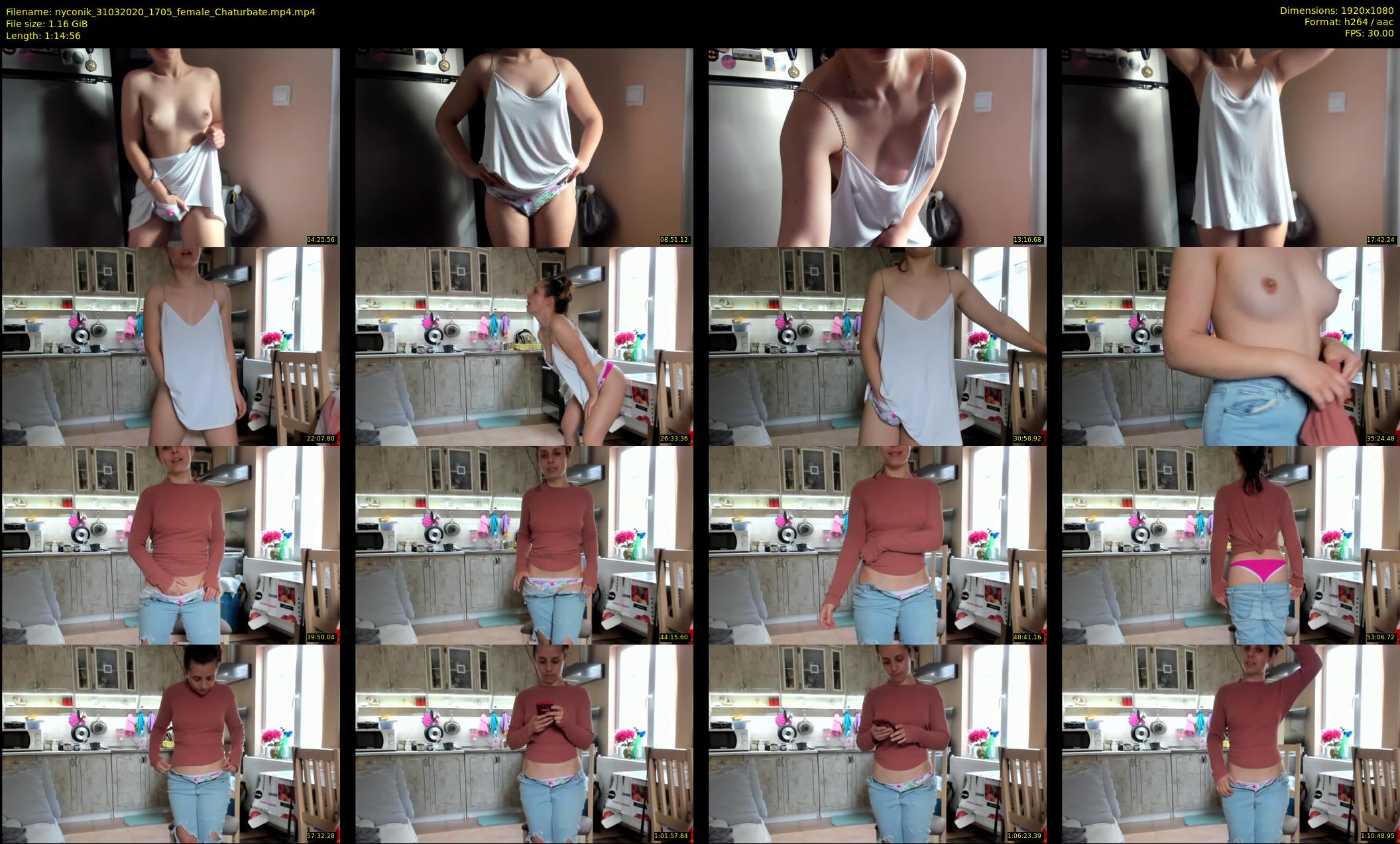 nyconik — 75 minute Chaturbate female cam show recording, 1080p, Mar 31, 2020