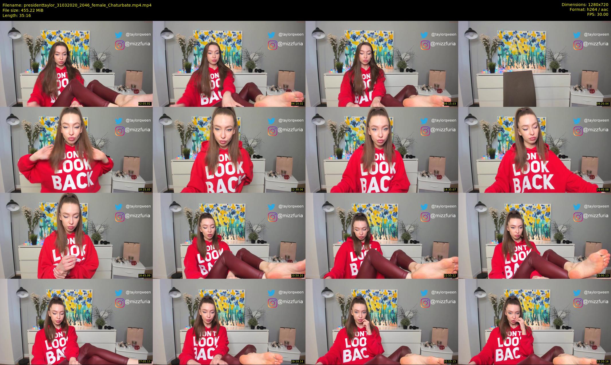 presidenttaylor — 36 minute Chaturbate female cam show recording, 720p, Mar 31, 2020