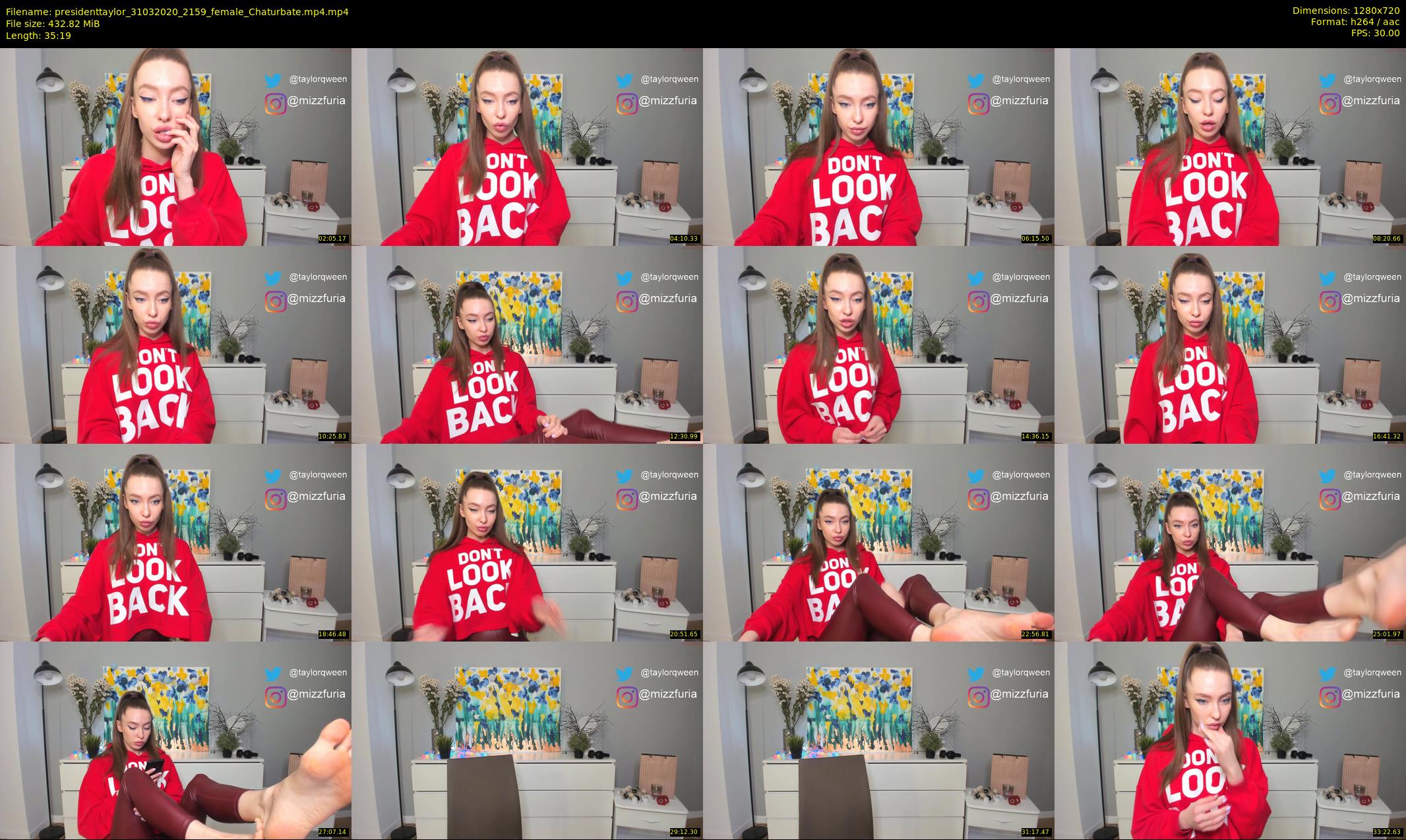 presidenttaylor — 36 minute Chaturbate female cam show recording, 720p, Mar 31, 2020