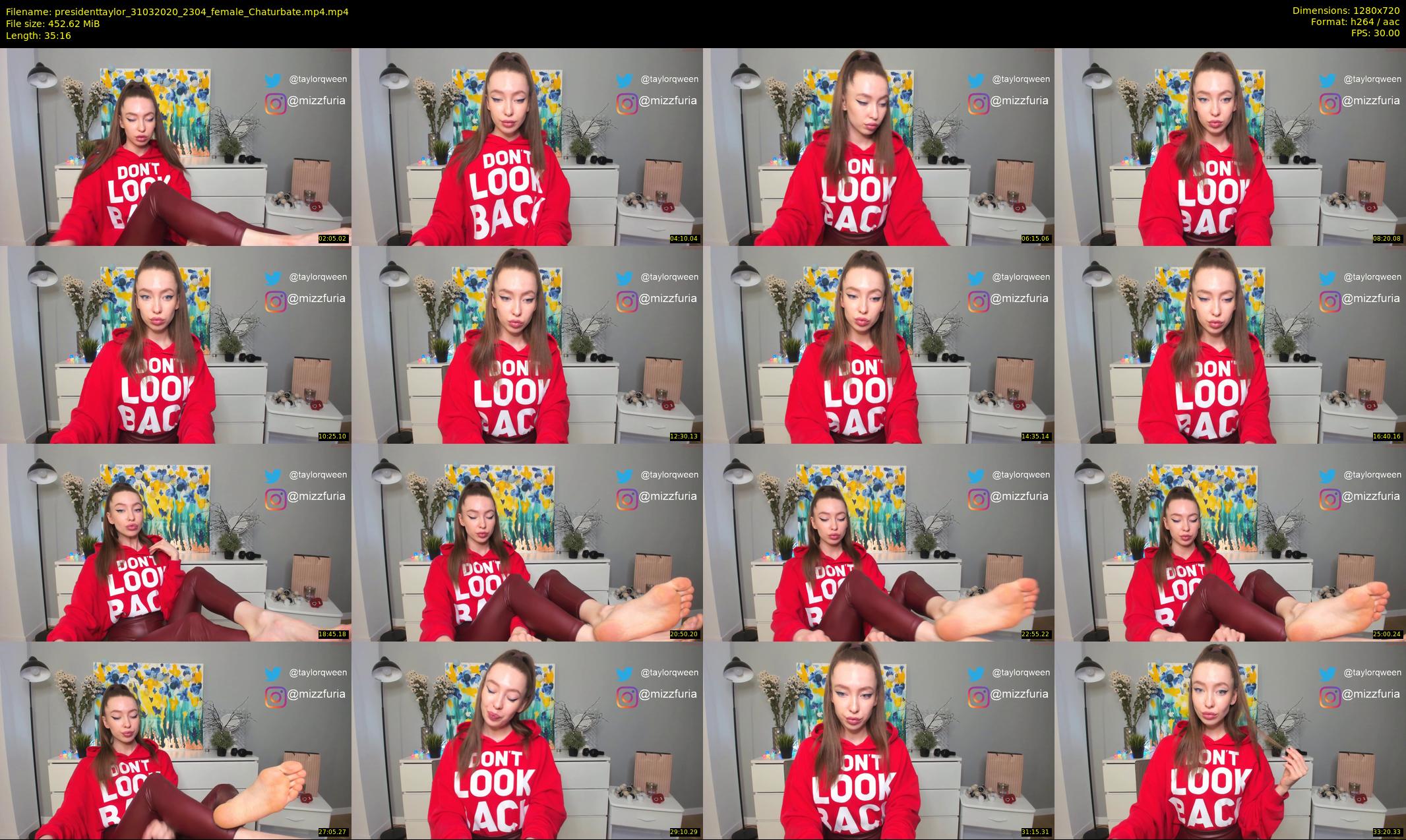 presidenttaylor — 36 minute Chaturbate female cam show recording, 720p, Mar 31, 2020