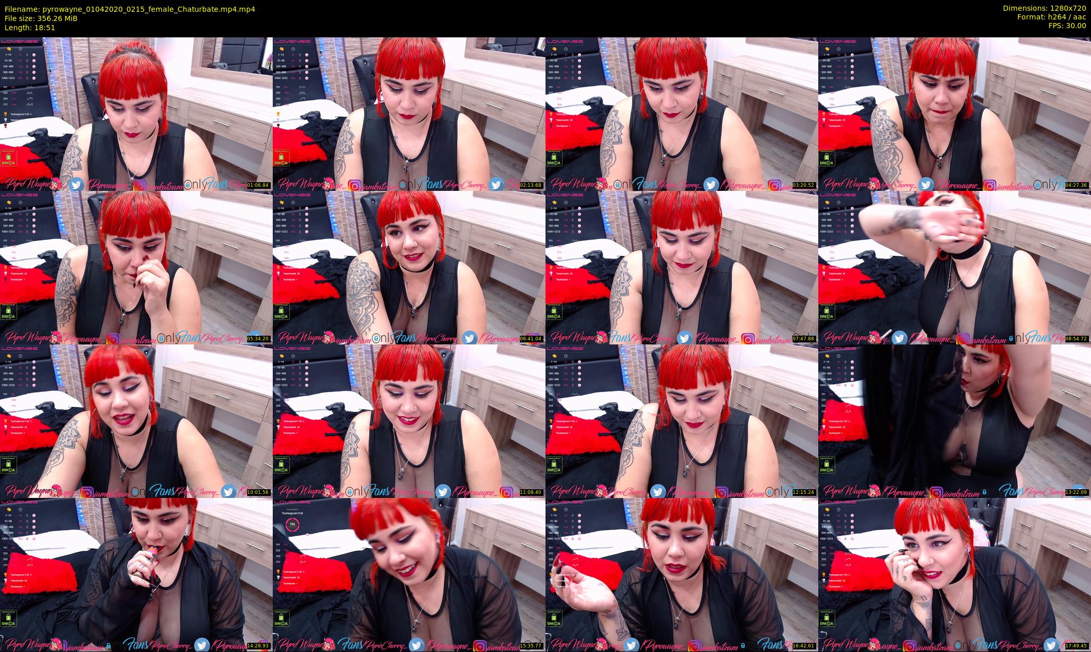 pyrowayne — 19 minute Chaturbate female cam show recording, 720p, Apr 1, 2020