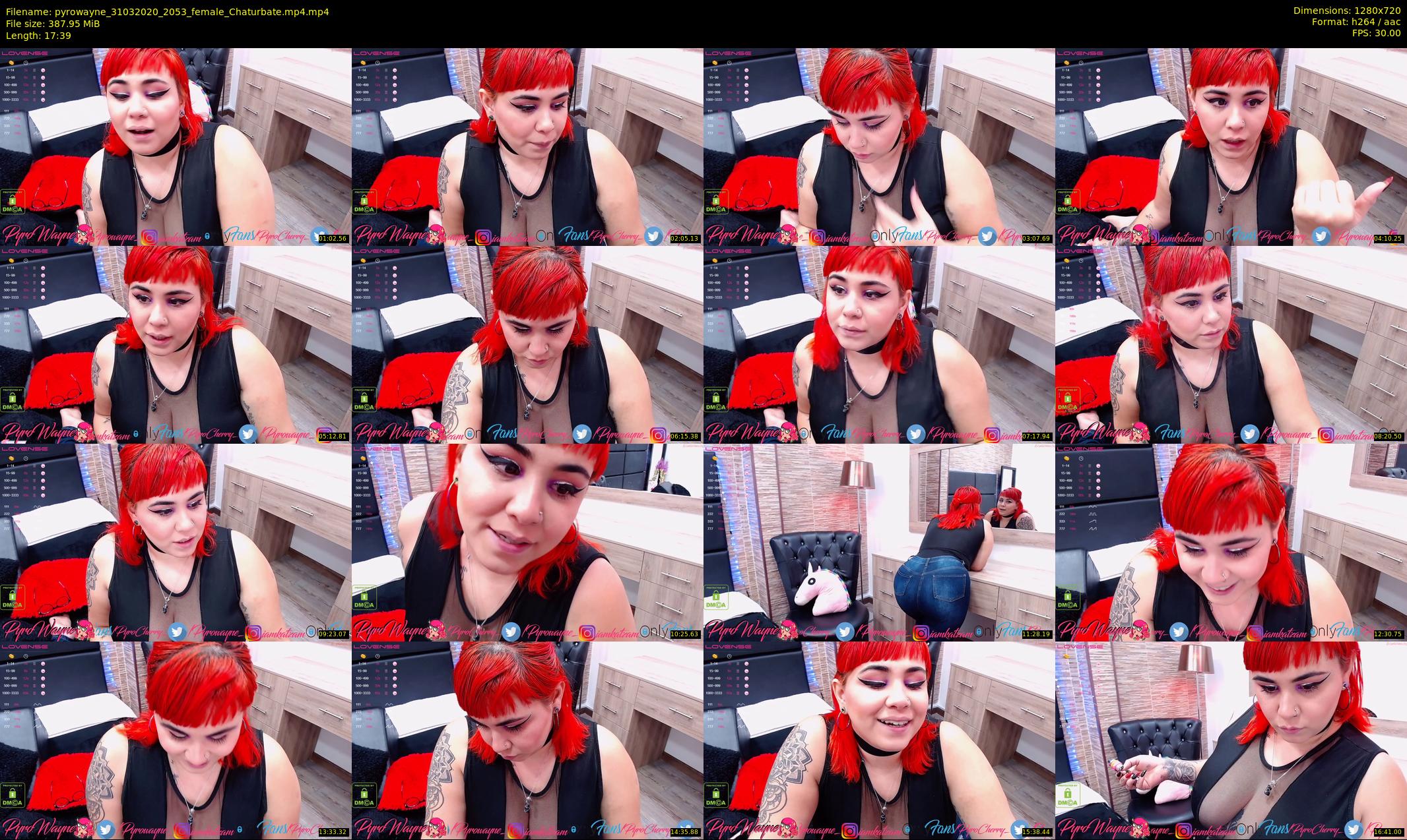 pyrowayne — 18 minute Chaturbate female cam show recording, 720p, Mar 31, 2020