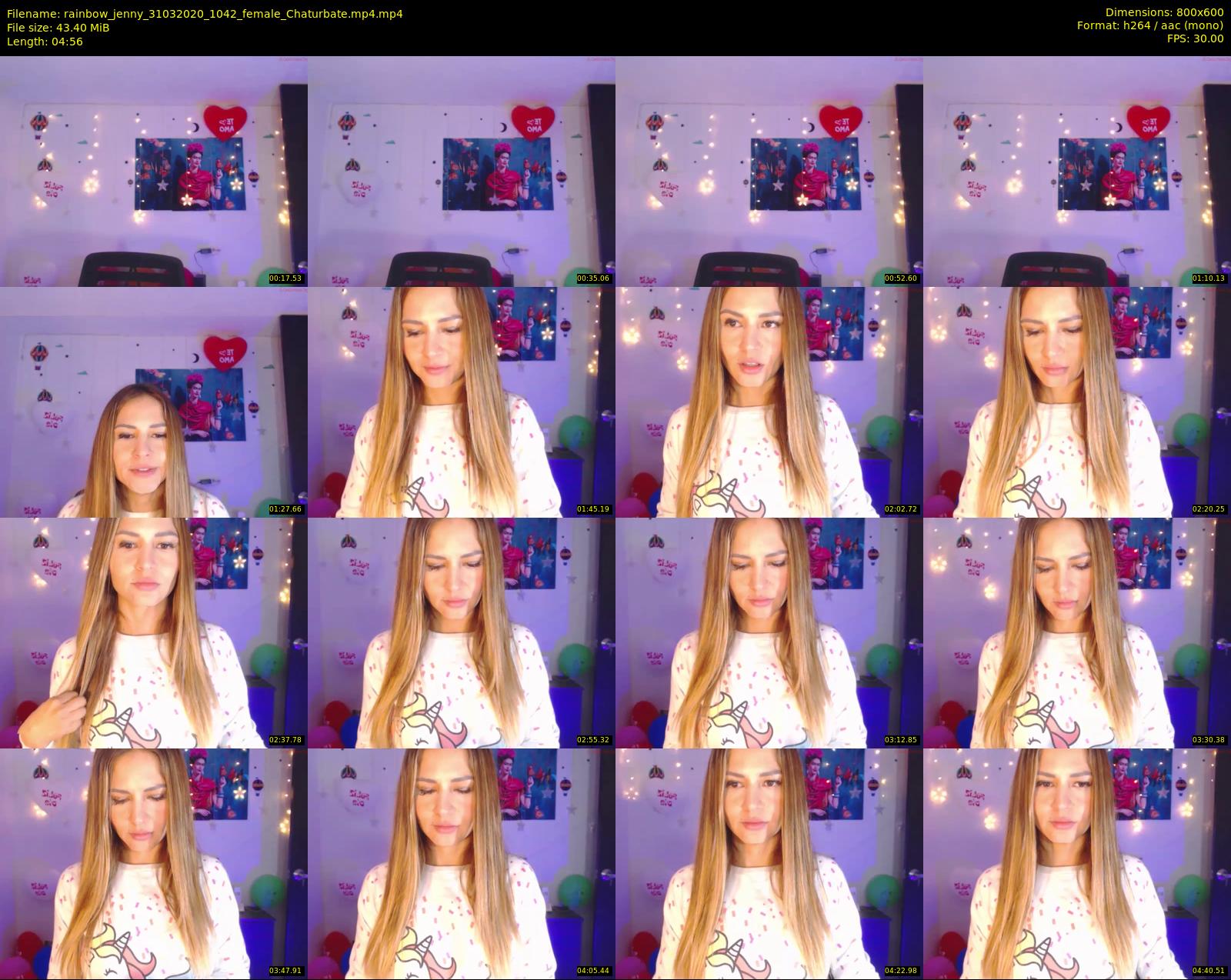 rainbow_jenny — 5 minute Chaturbate female cam show recording, 480p, Mar 31, 2020