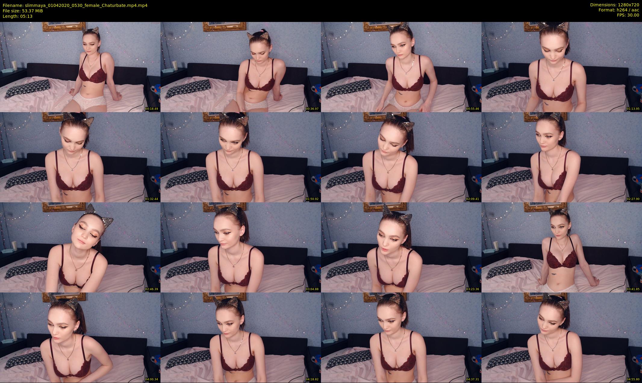 slimmaya — 6 minute Chaturbate female cam show recording, 720p, Apr 1, 2020