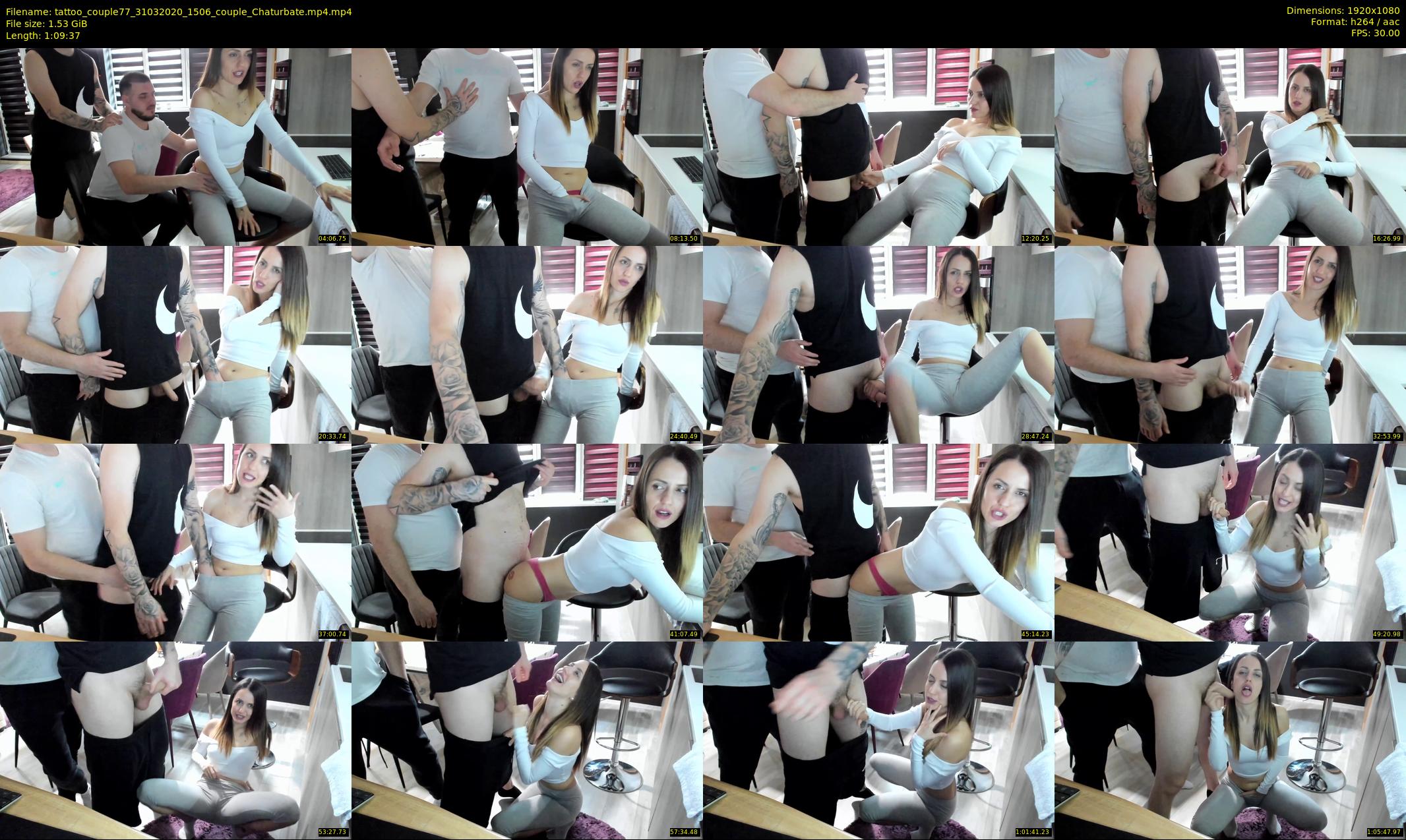 tattoo_couple77 — 70 minute Chaturbate couple cam show recording, 1080p, Mar 31, 2020
