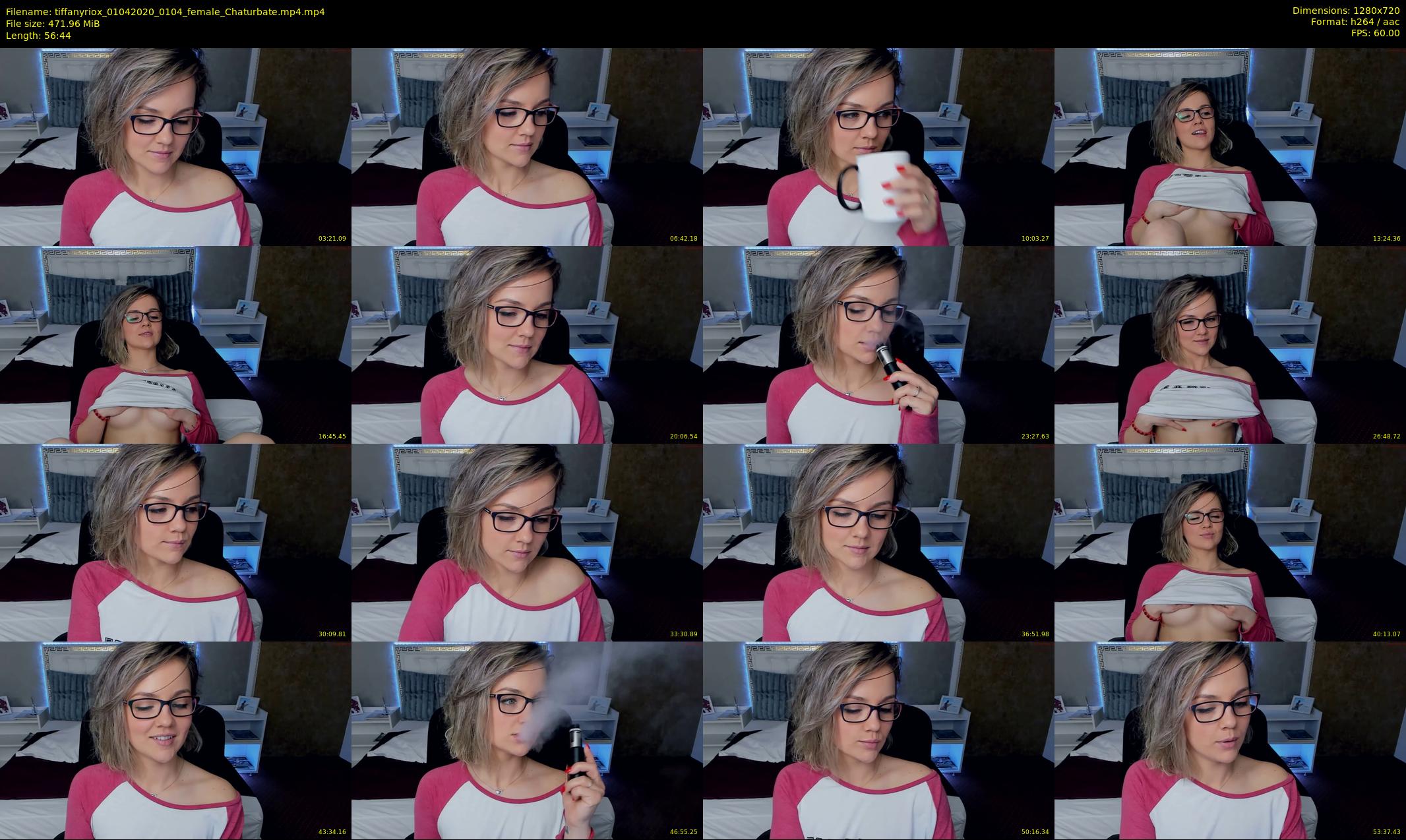 tiffanyriox — 57 minute Chaturbate female cam show recording, 720p, Apr 1, 2020