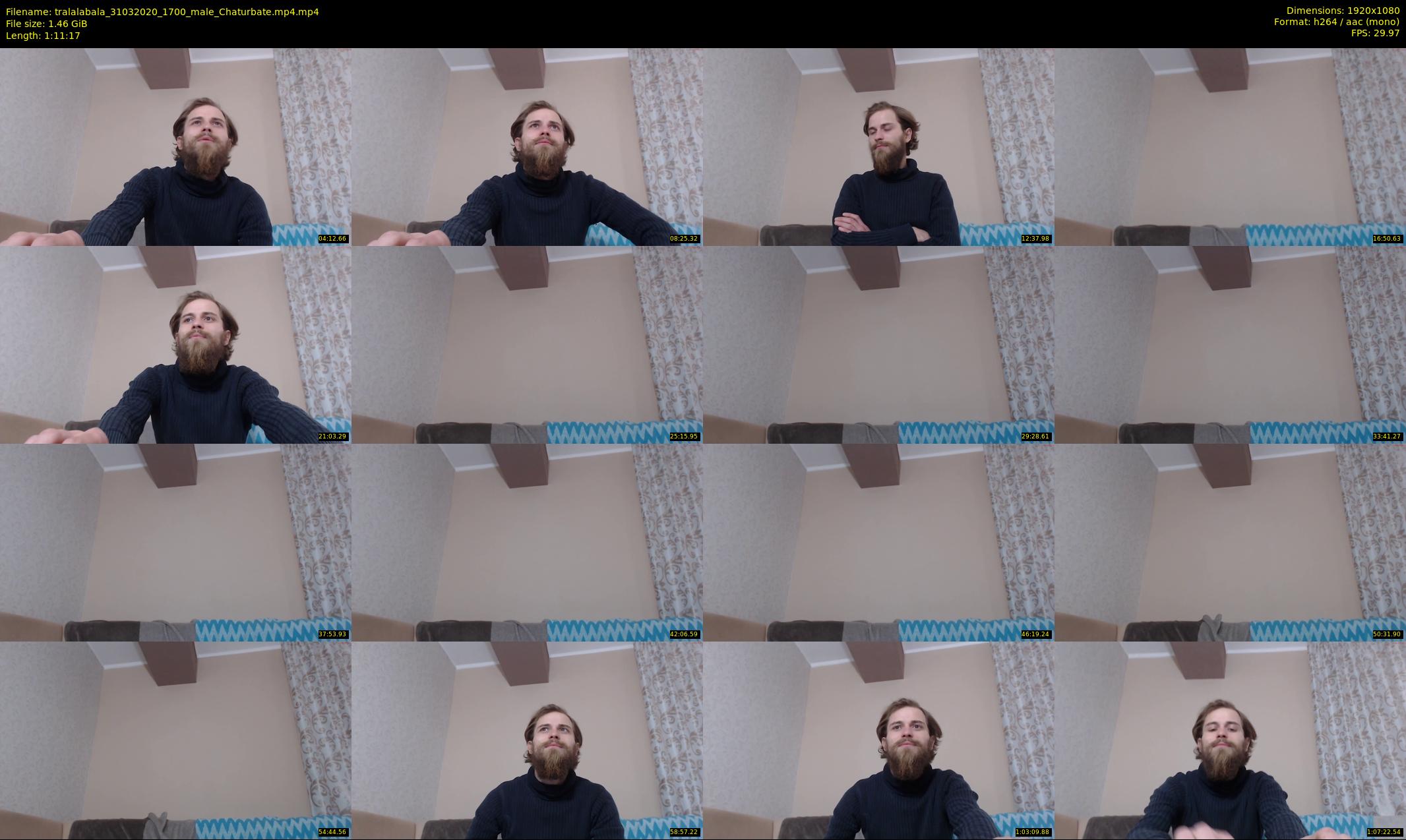 tralalabala — 72 minute Chaturbate male cam show recording, 1080p, Mar 31, 2020