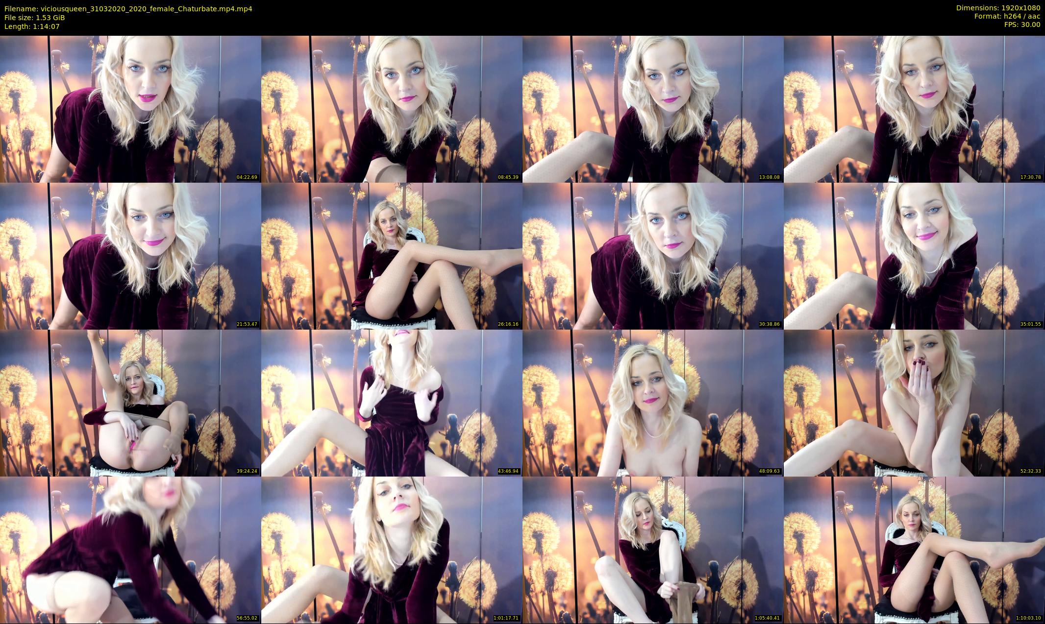 viciousqueen — 75 minute Chaturbate female cam show recording, 1080p, Mar 31, 2020