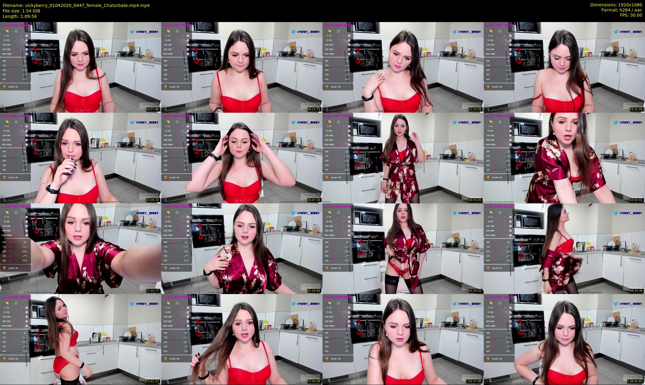 vickyberry — 70 minute Chaturbate female cam show recording, 1080p, Apr 1, 2020