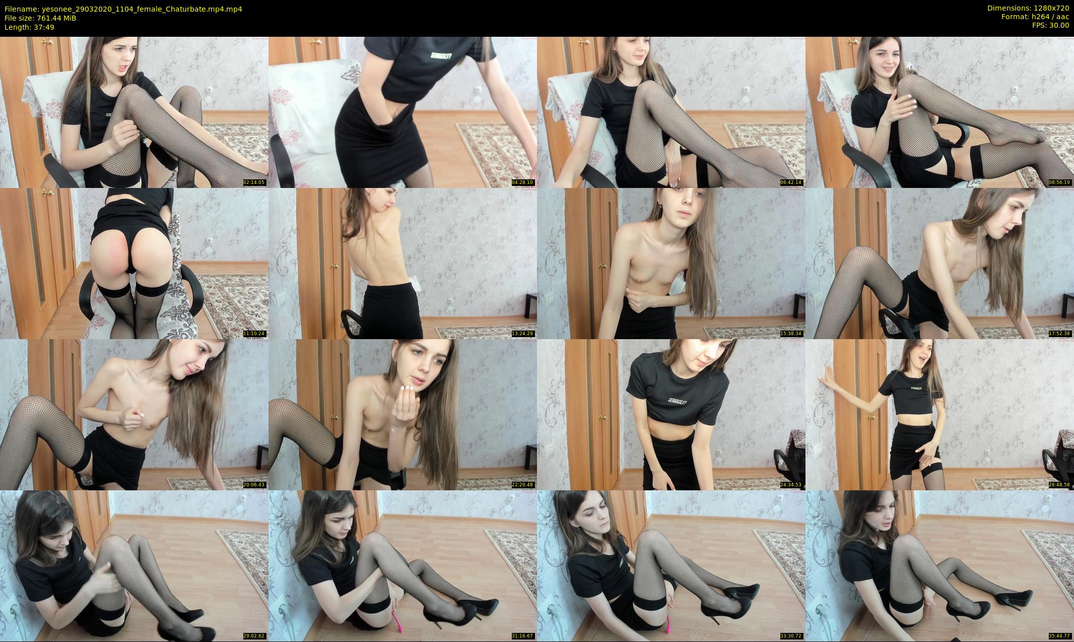 yesonee — 38 minute Chaturbate female cam show recording, 720p, Mar 29, 2020