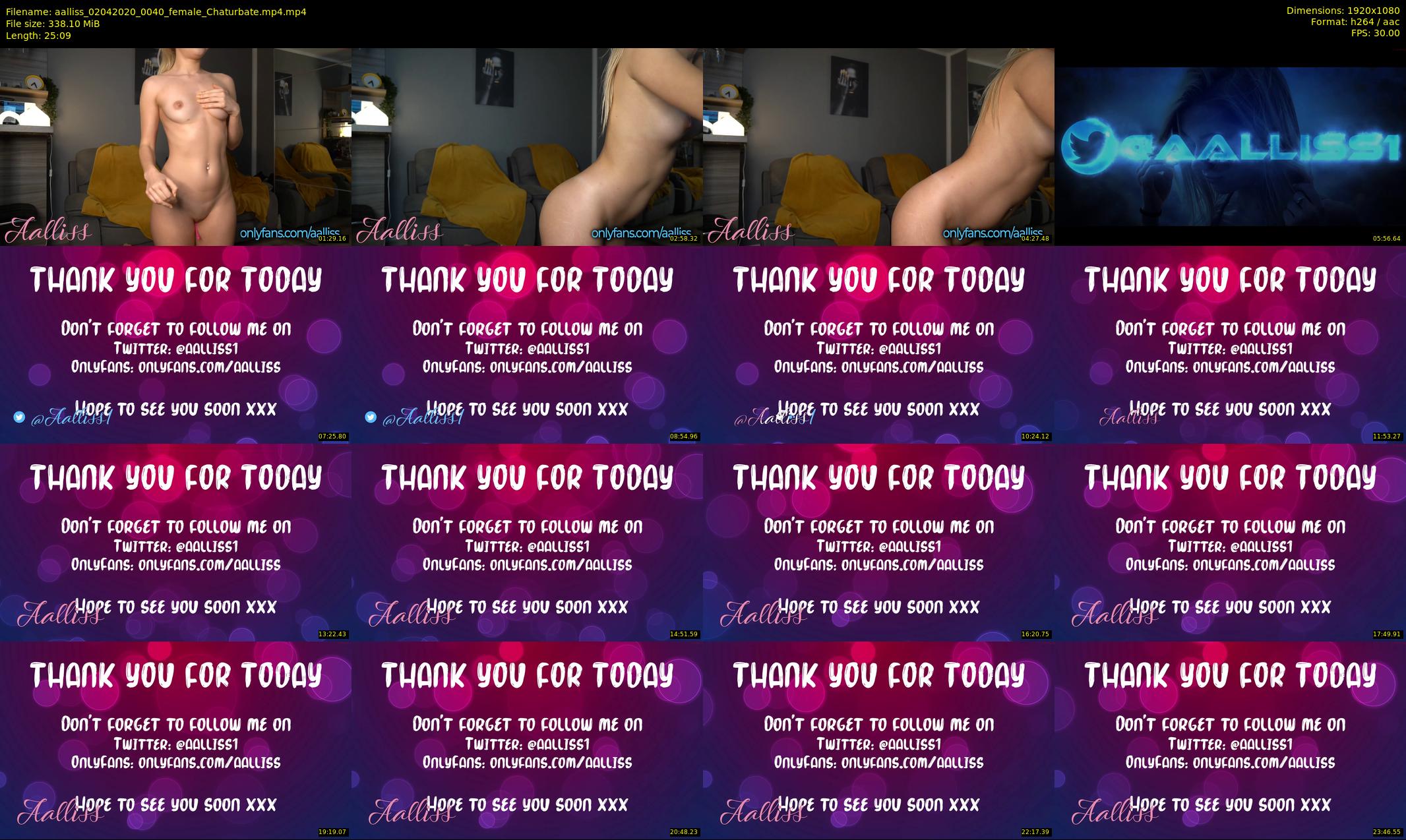 aalliss — 26 minute Chaturbate female cam show recording, 1080p, Apr 2, 2020