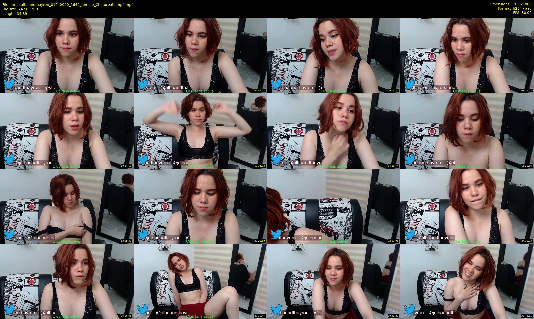 albaandthayron — 35 minute Chaturbate couple cam show recording, 1080p, Apr 1, 2020